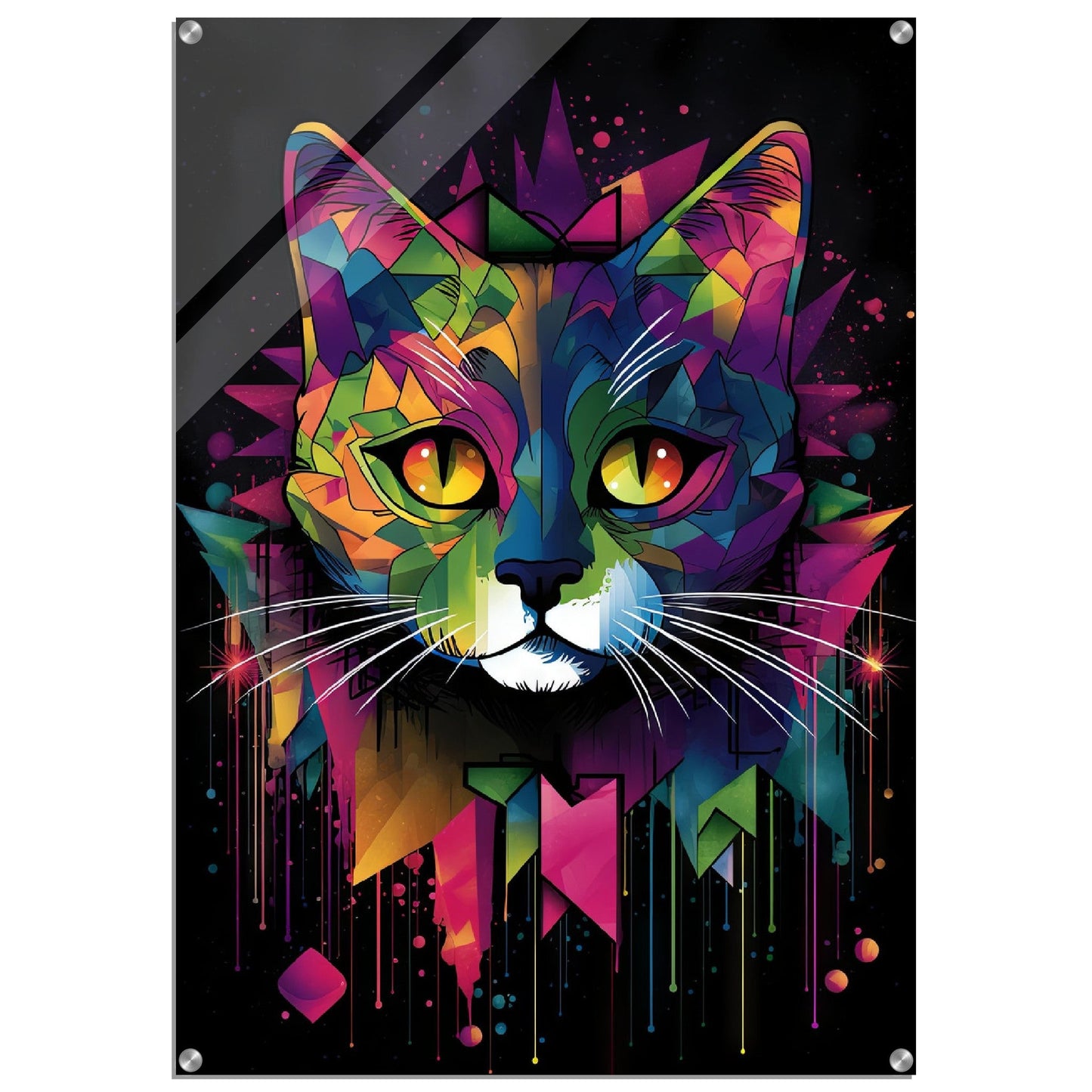 Domestic cat pop art (CAT03)