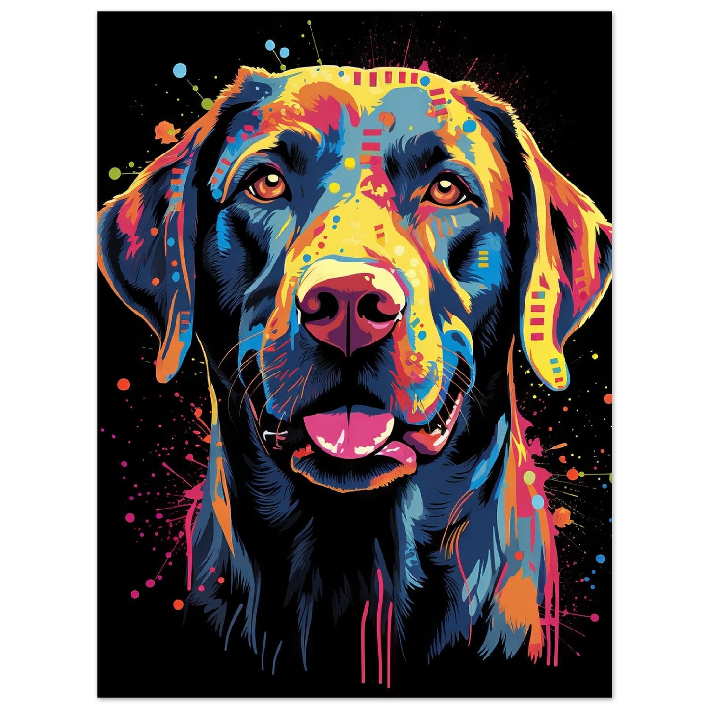 Labrador Hund Pop-Art (DOG02)