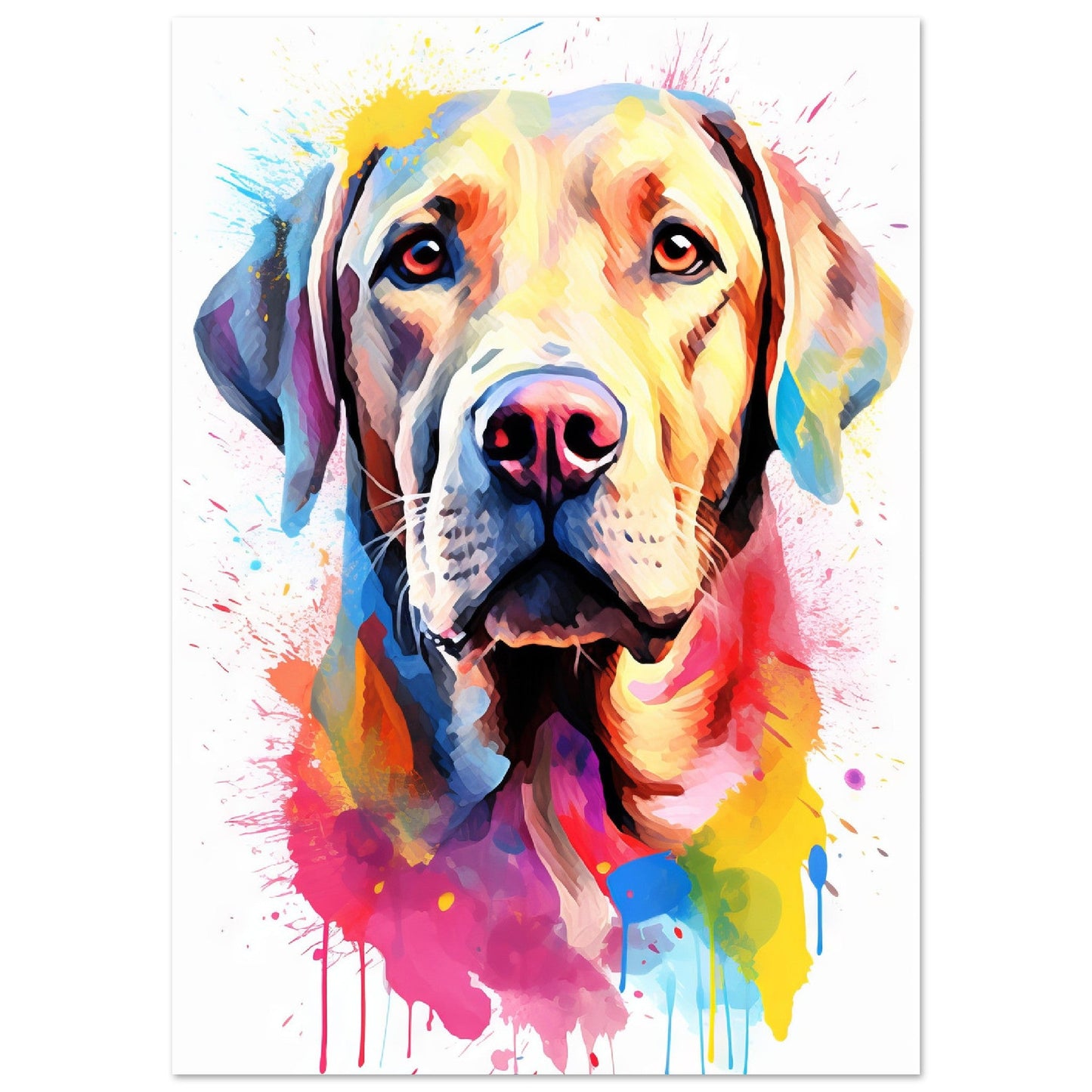 Labrador Hund Pop-Art (DOG08)