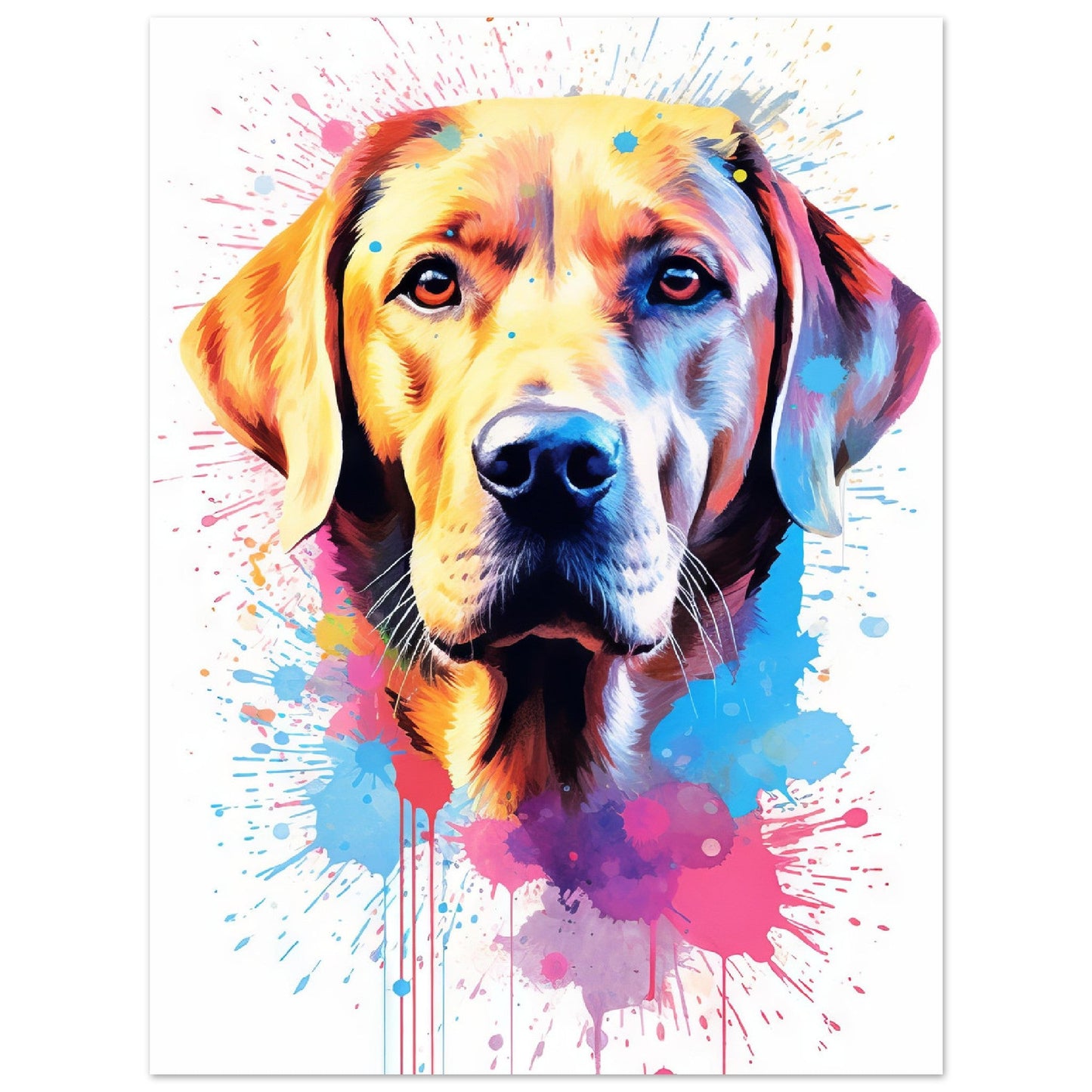 Labrador Hund Pop-Art (DOG05)
