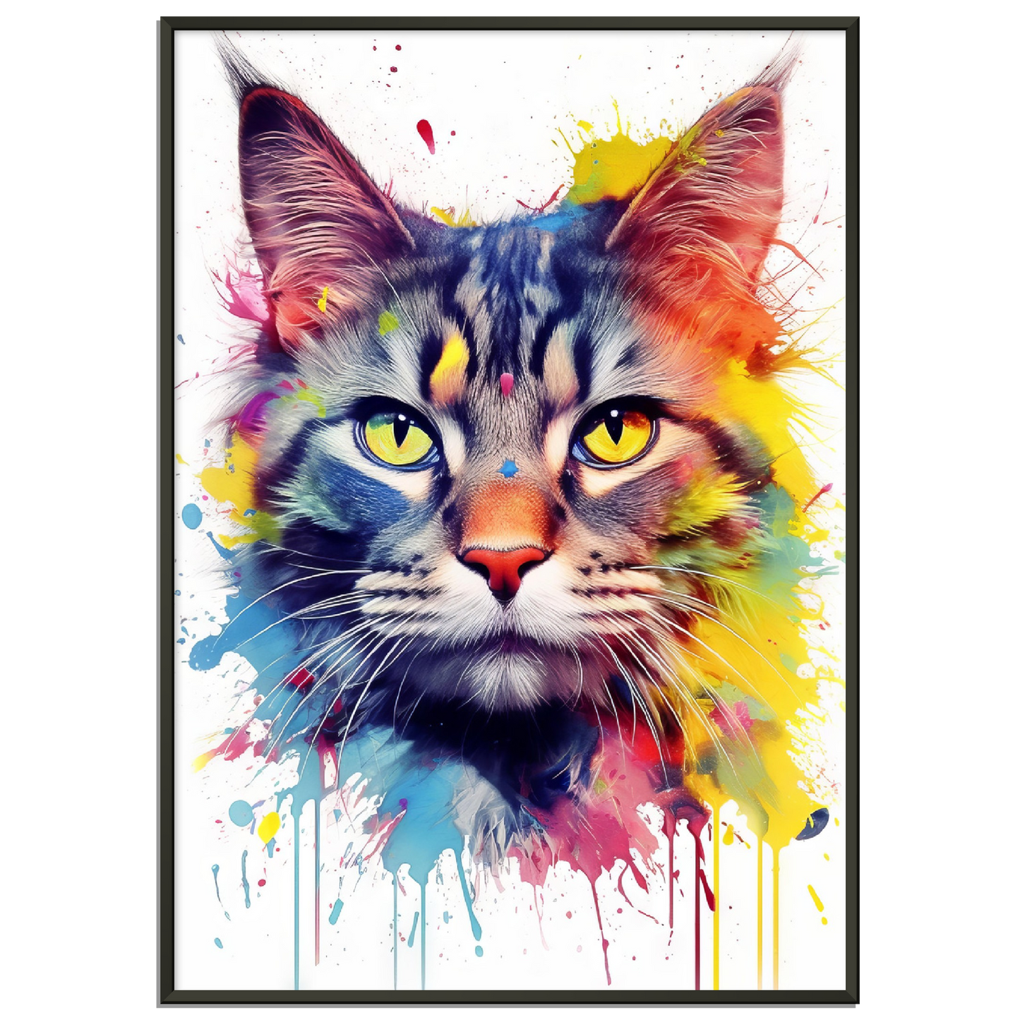 Domestic cat pop art (CAT06)