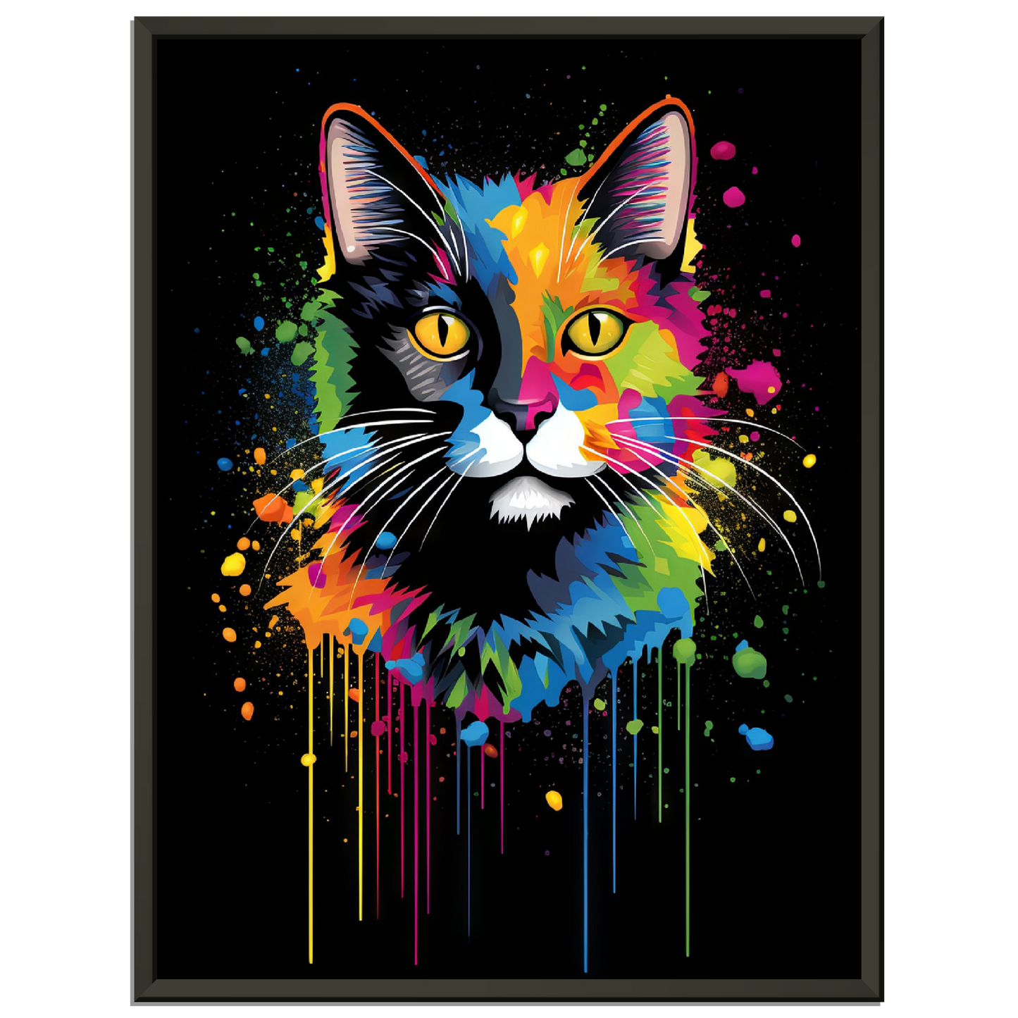 Domestic cat pop art (CAT04)
