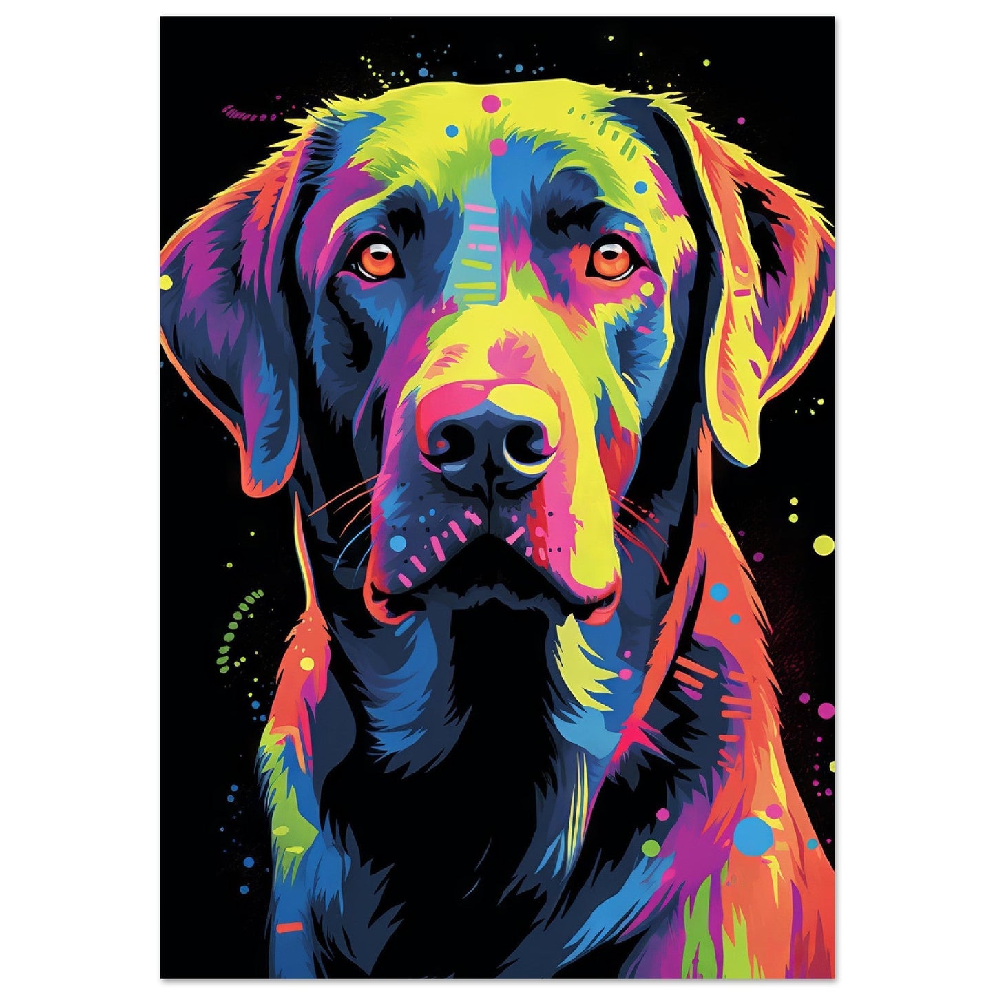 Labrador Hund Pop-Art (DOG03)