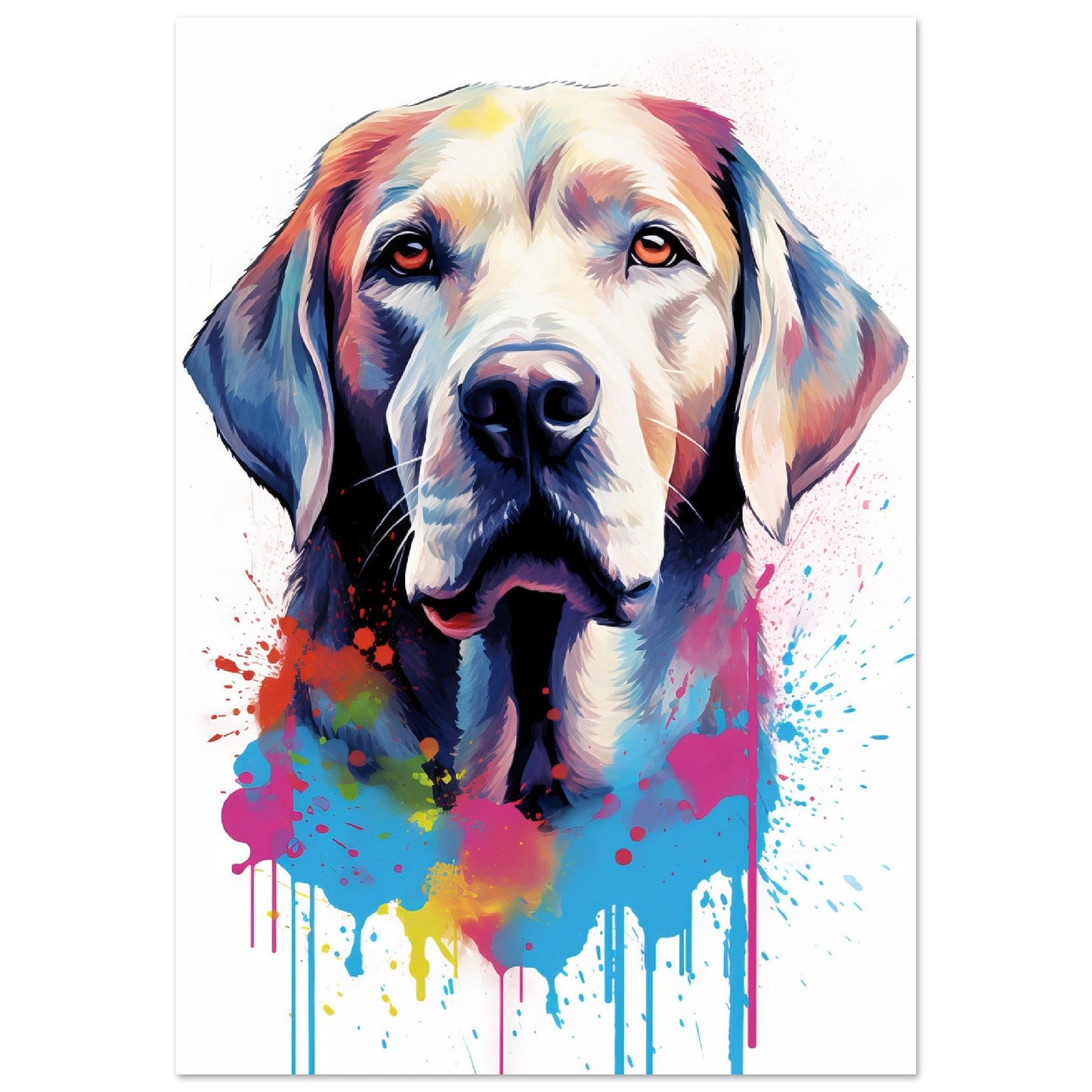 Labrador Hund Pop-Art (DOG07)