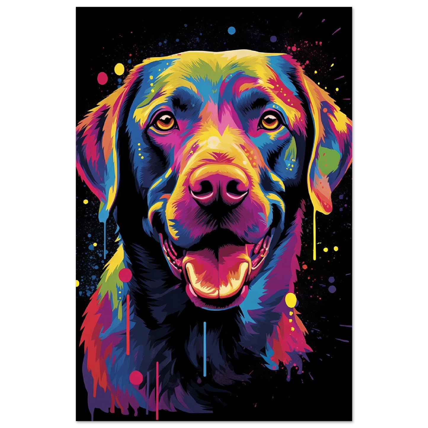 Labrador Hund Pop-Art (DOG04)