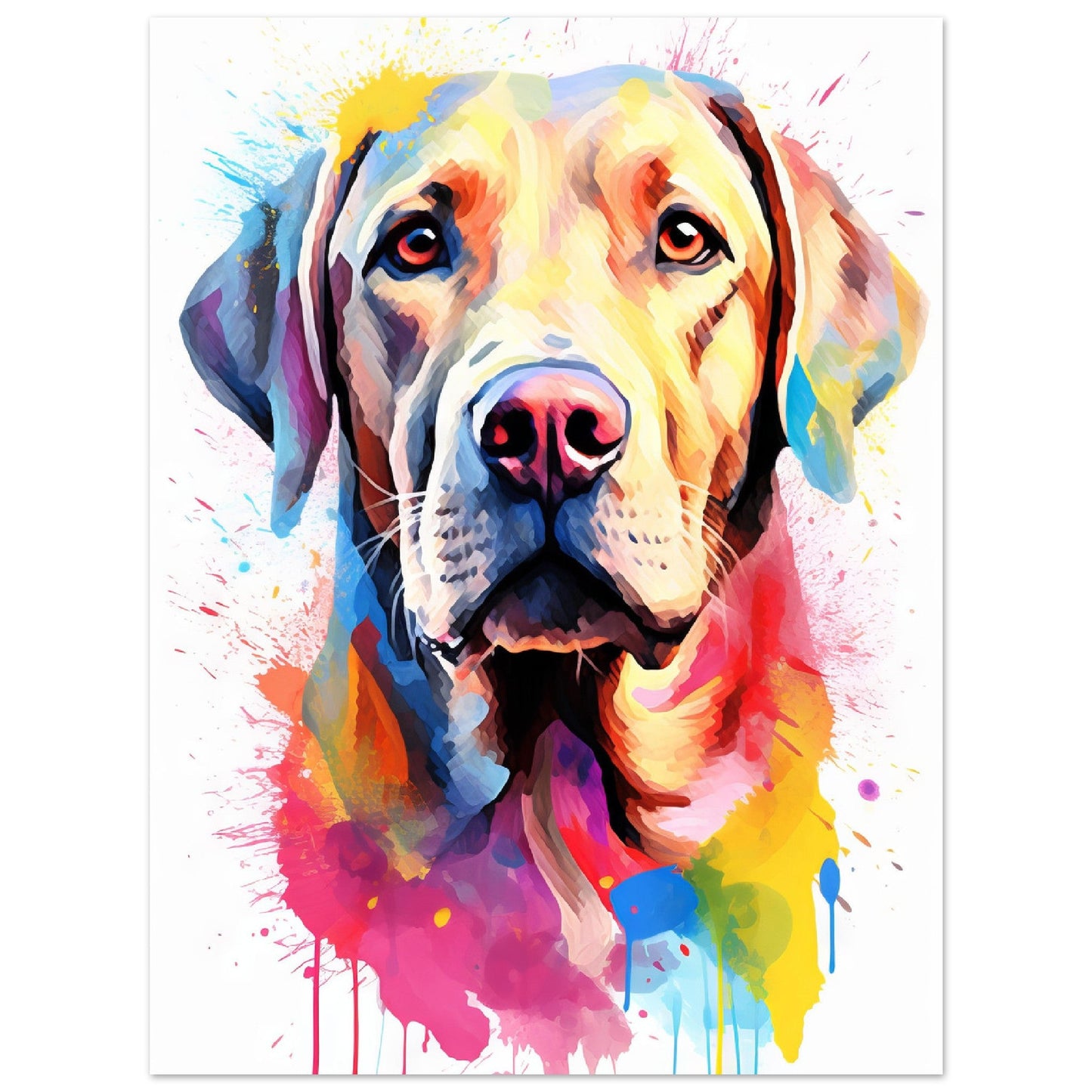 Labrador Hund Pop-Art (DOG08)