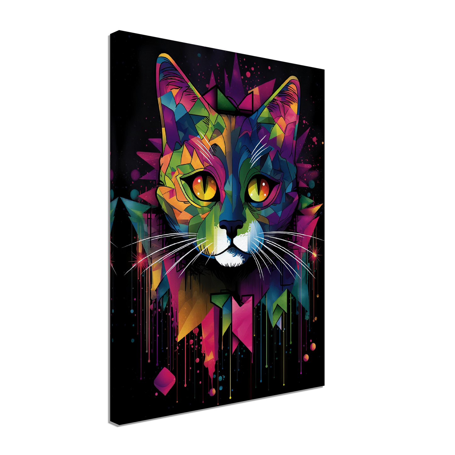 Domestic cat pop art (CAT03)