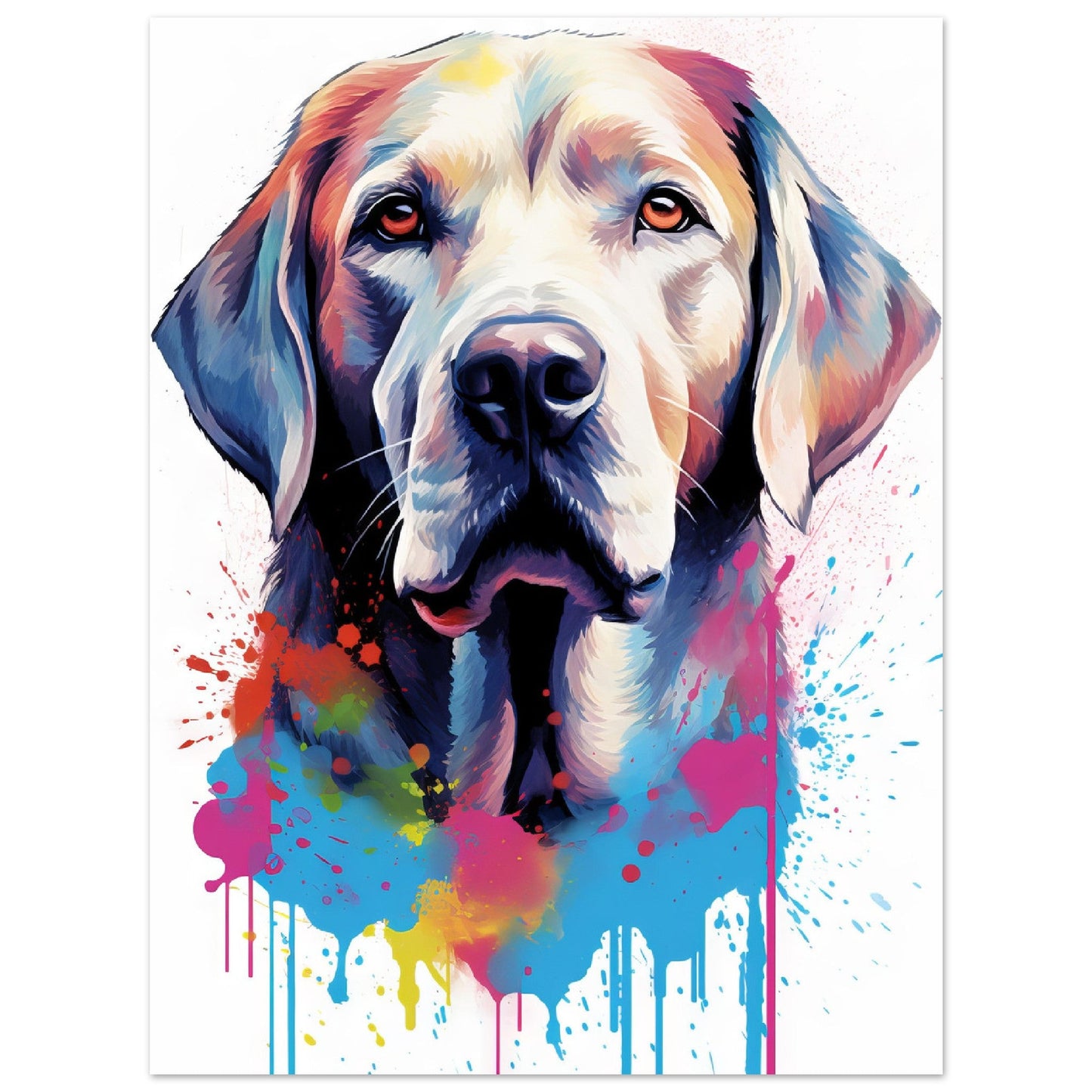 Labrador Hund Pop-Art (DOG07)