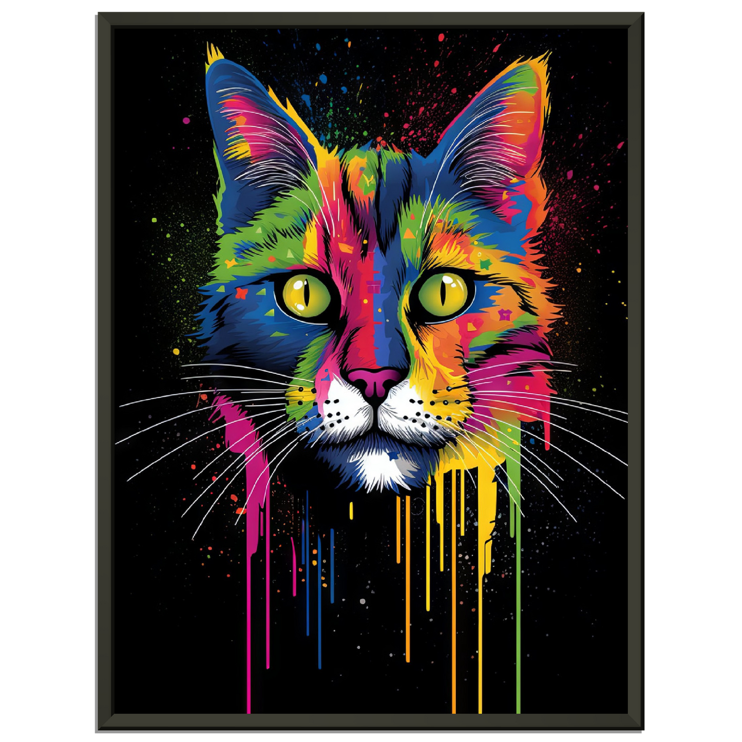 Domestic cat pop art (CAT02)