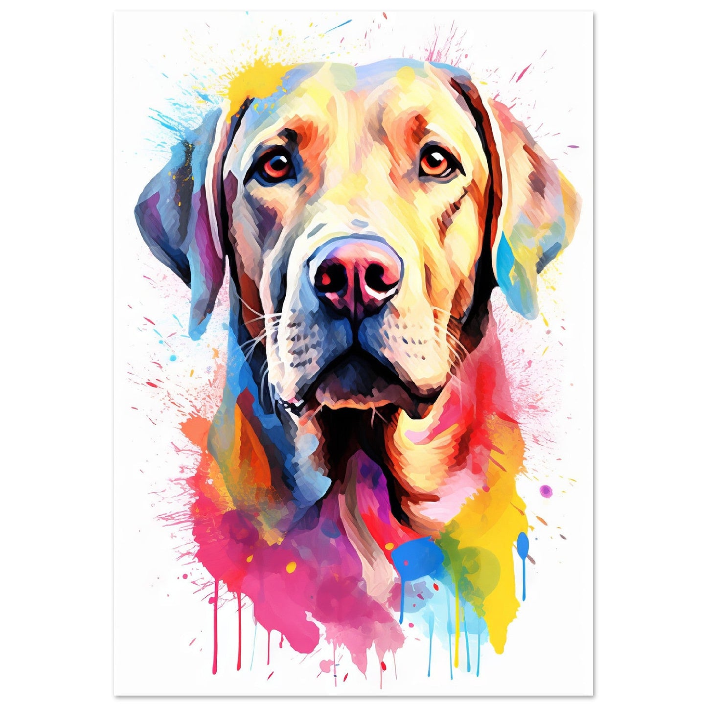 Labrador Hund Pop-Art (DOG08)