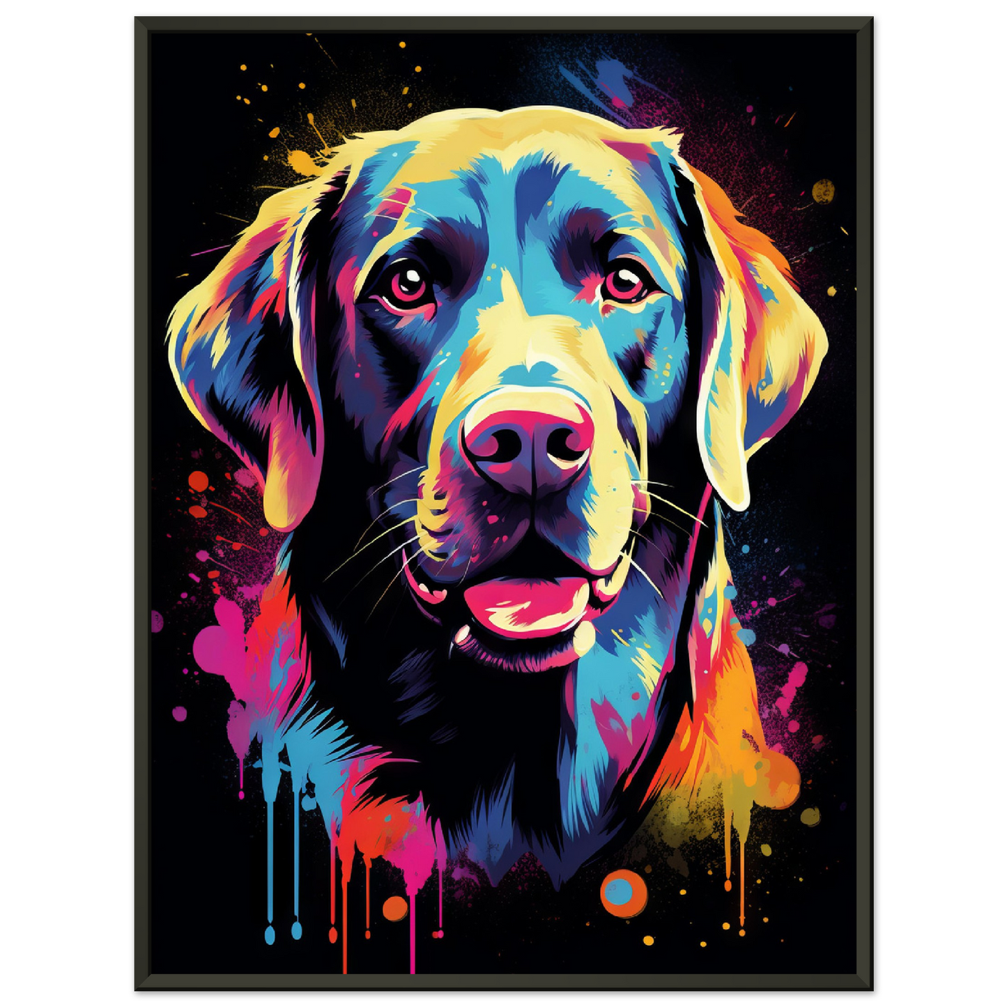 Labrador Hund Pop-Art (DOG01)
