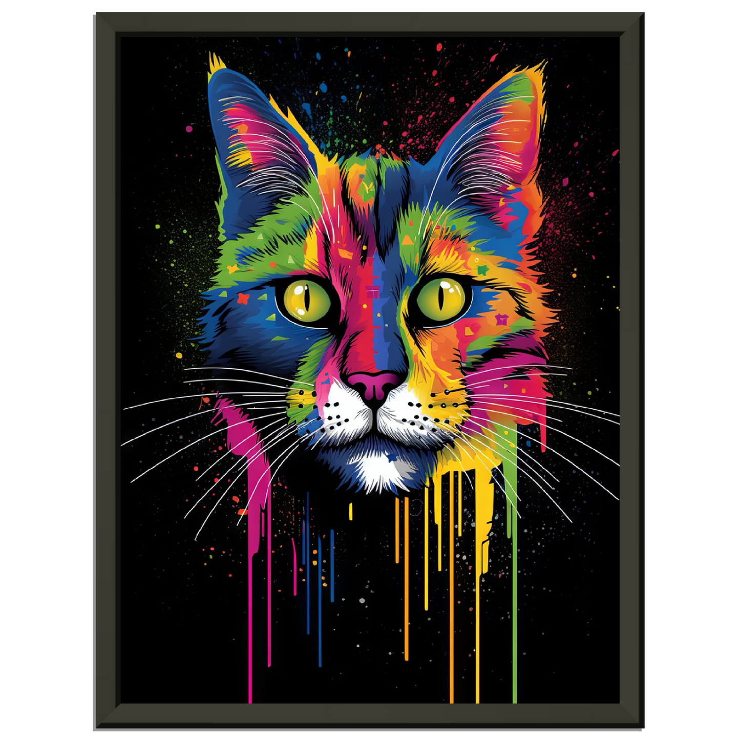 Domestic cat pop art (CAT02)