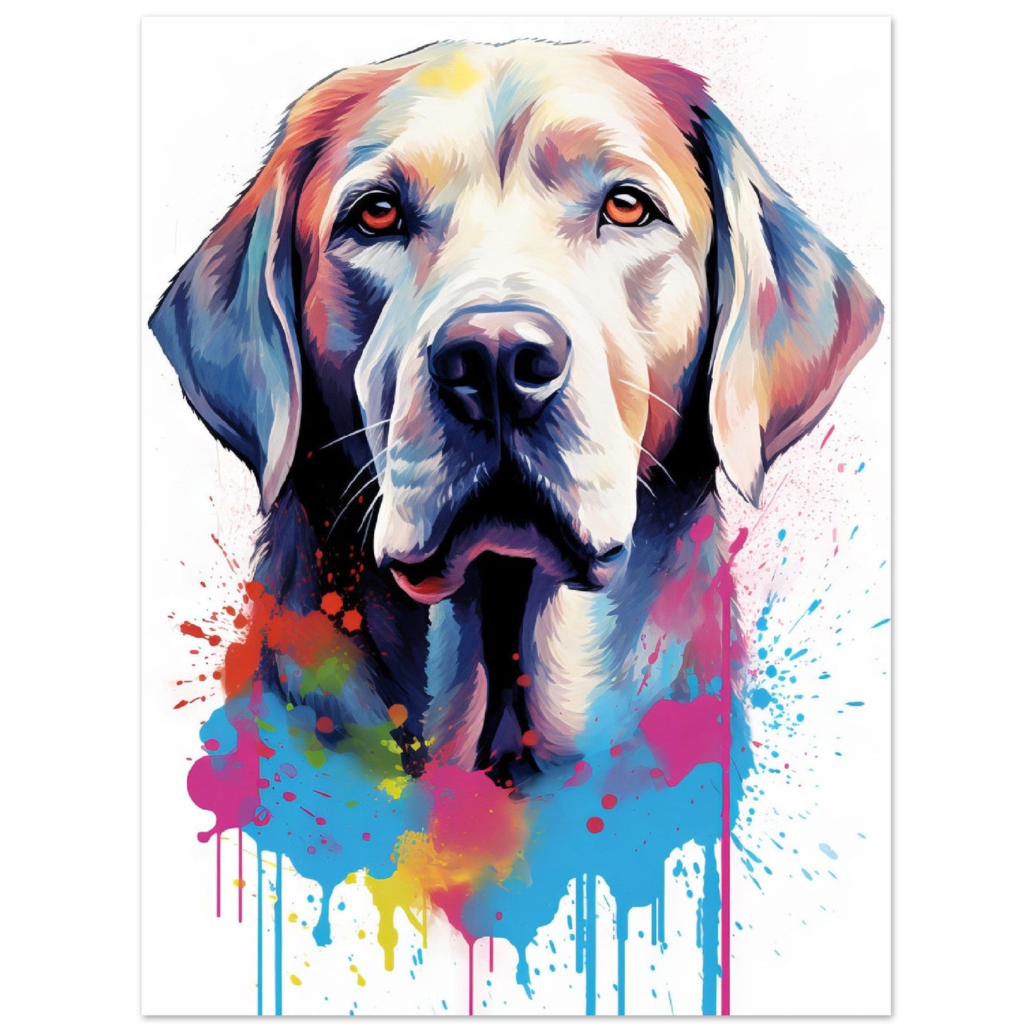 Labrador Hund Pop-Art (DOG07)