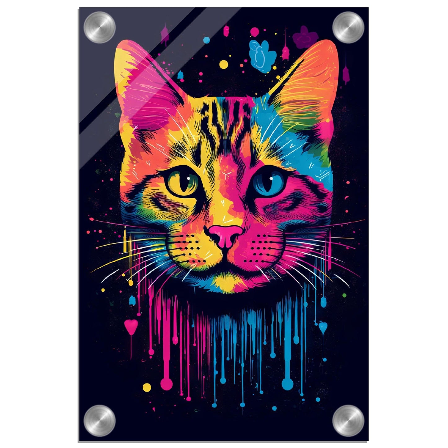 Katze (Hauskatze) Pop-Art (CAT01)