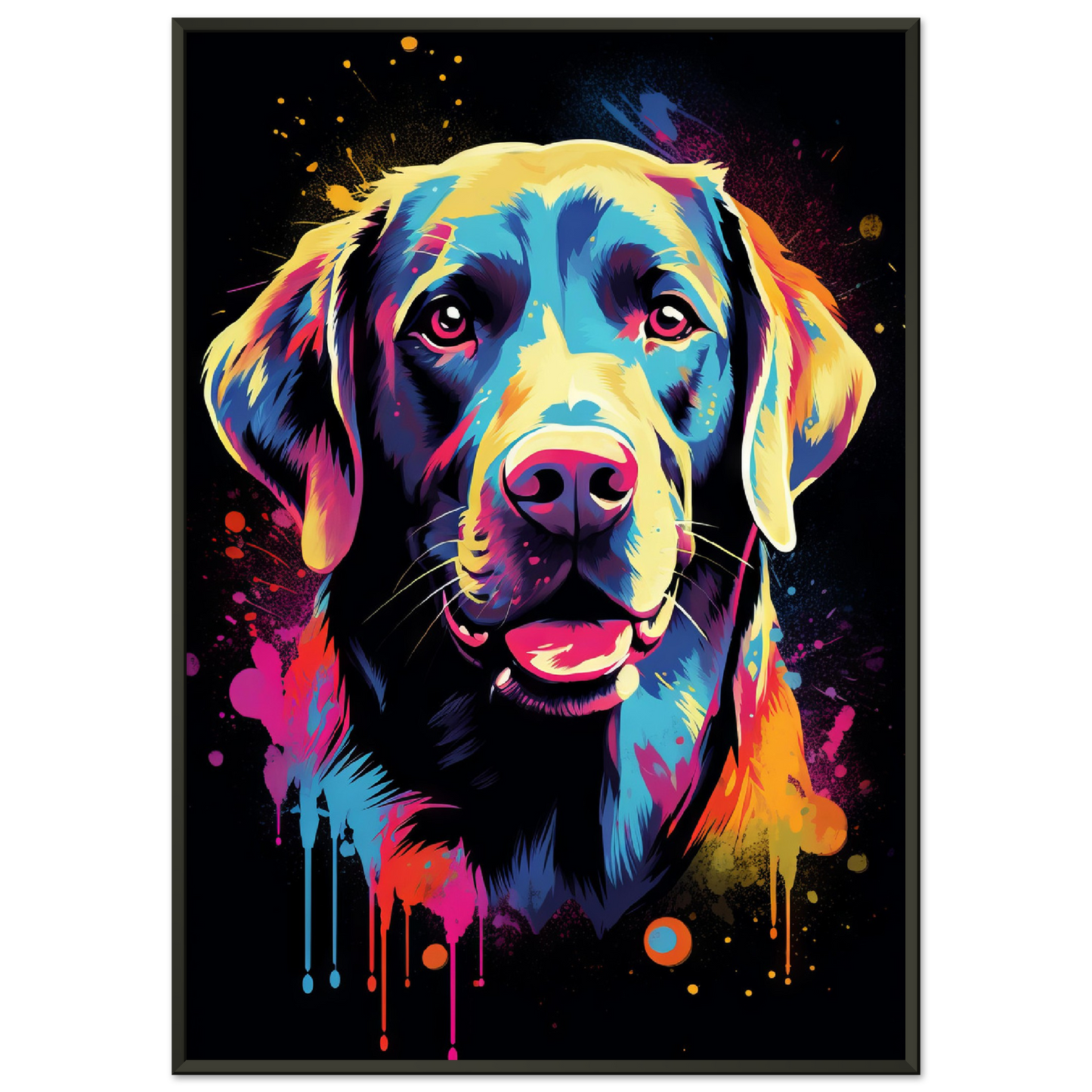 Labrador Hund Pop-Art (DOG01)