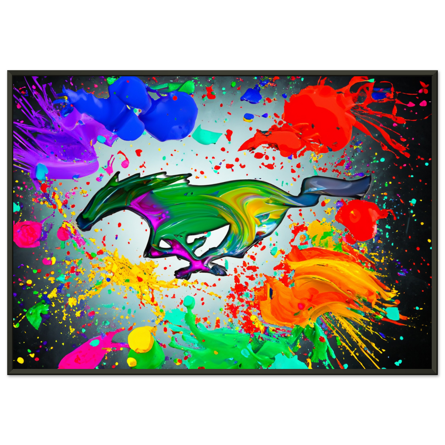 Ford Mustang Running Pony Logo Emblem Pop-Art (MUSTANG21)