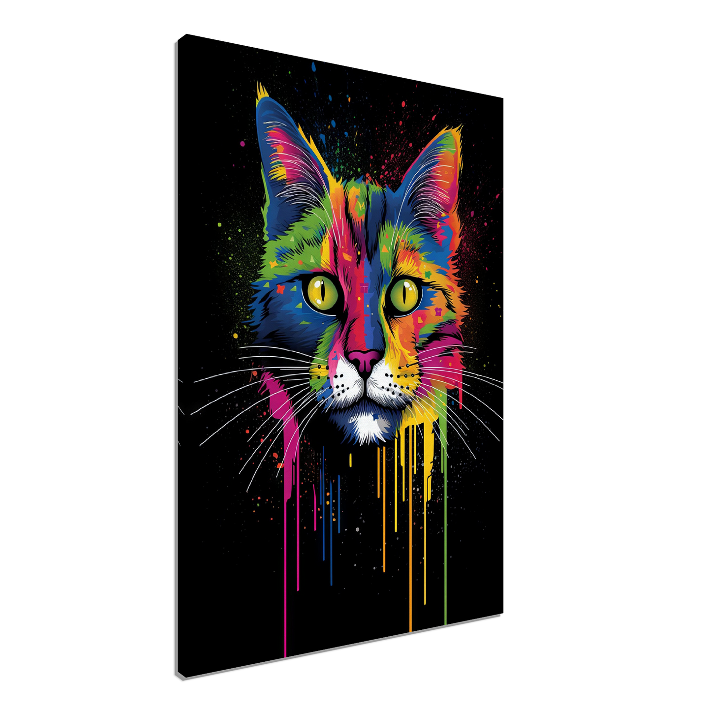 Domestic cat pop art (CAT02)