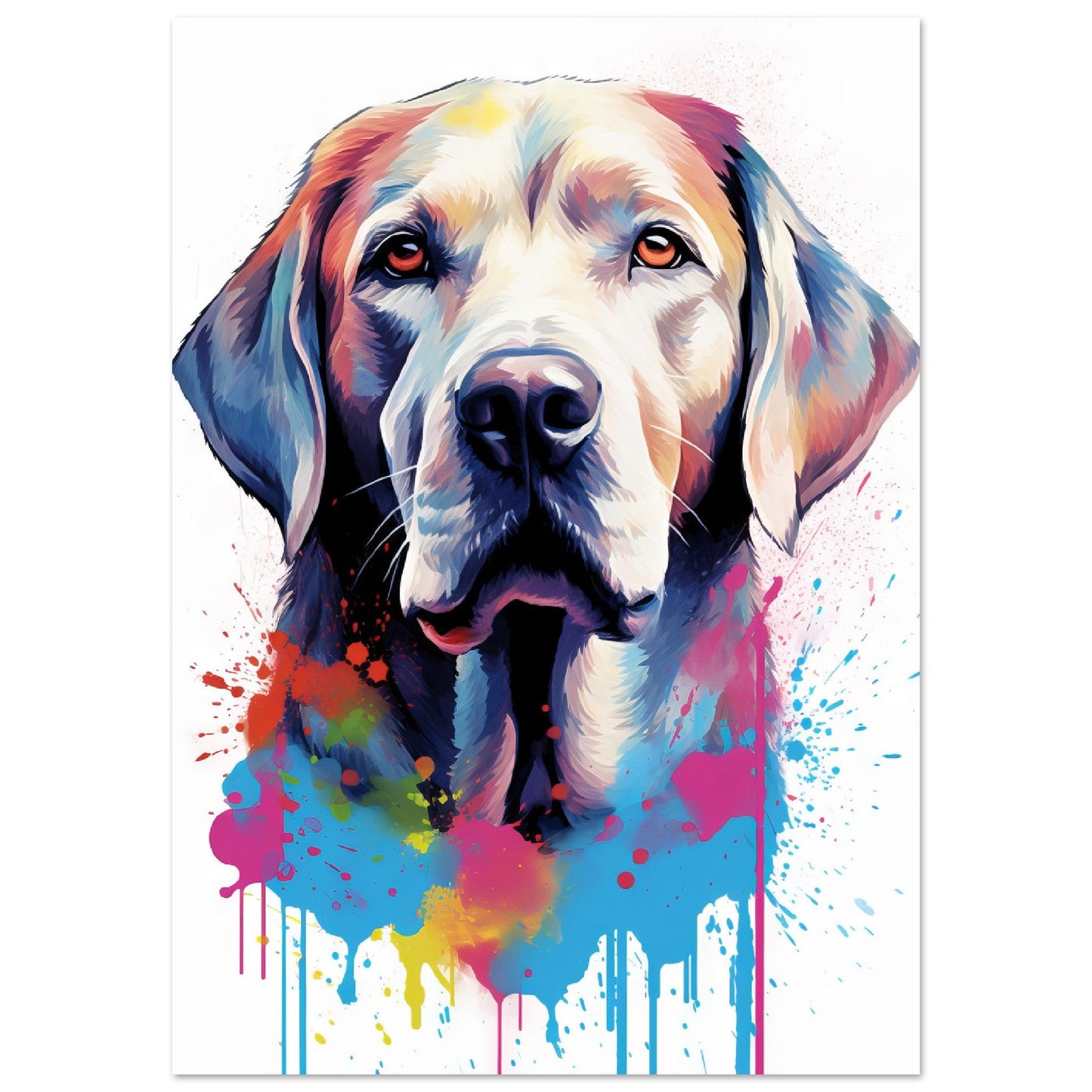 Labrador Hund Pop-Art (DOG07)