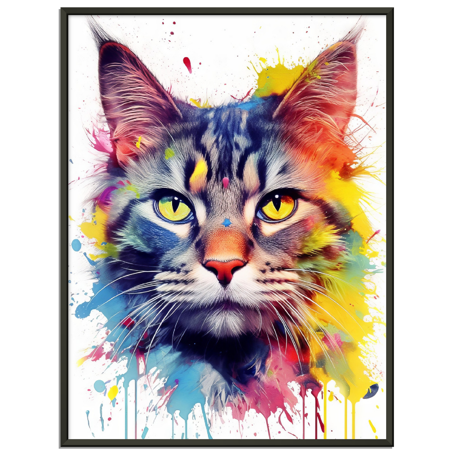 Domestic cat pop art (CAT06)