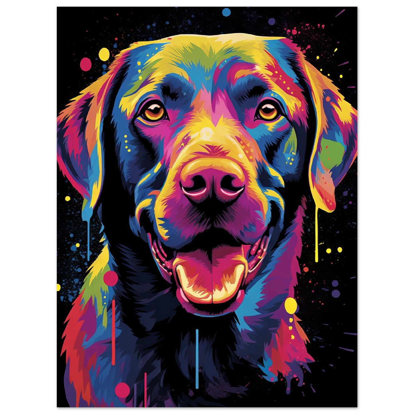 Labrador Hund Pop-Art (DOG04)