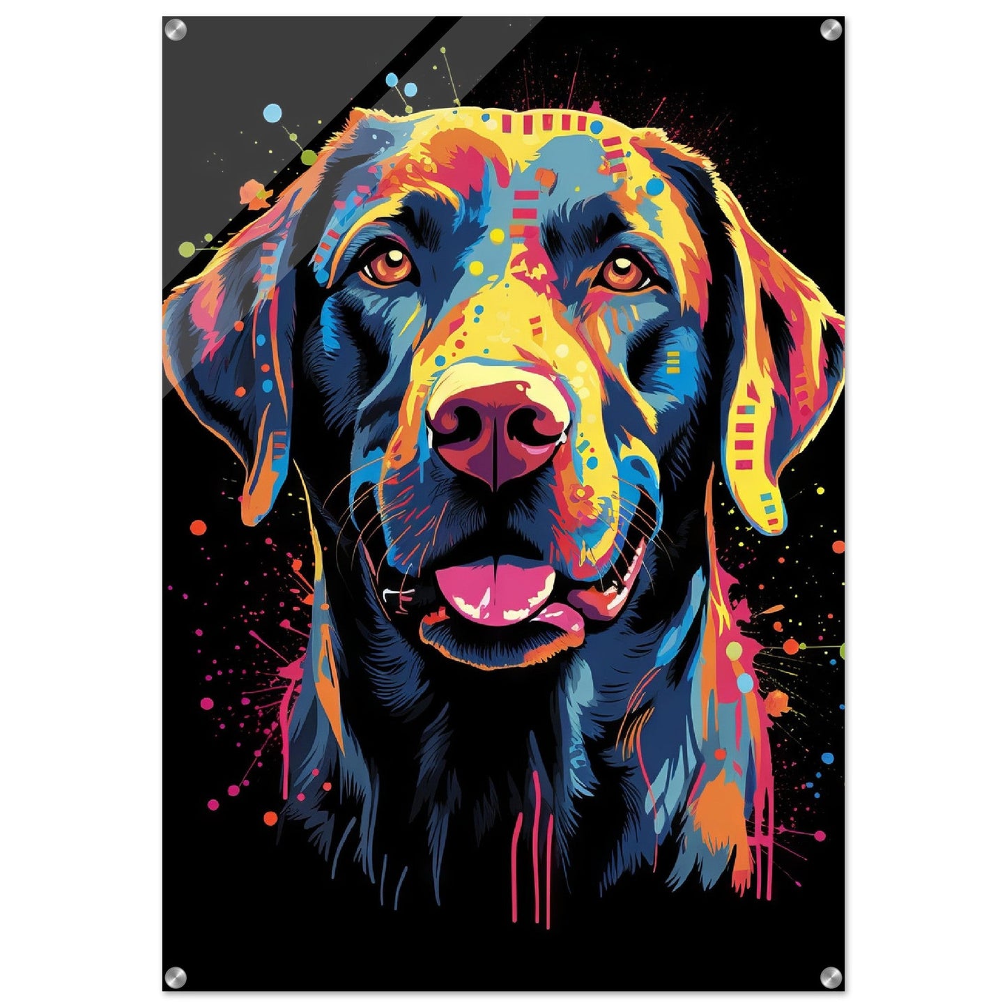 Labrador Hund Pop-Art (DOG02)