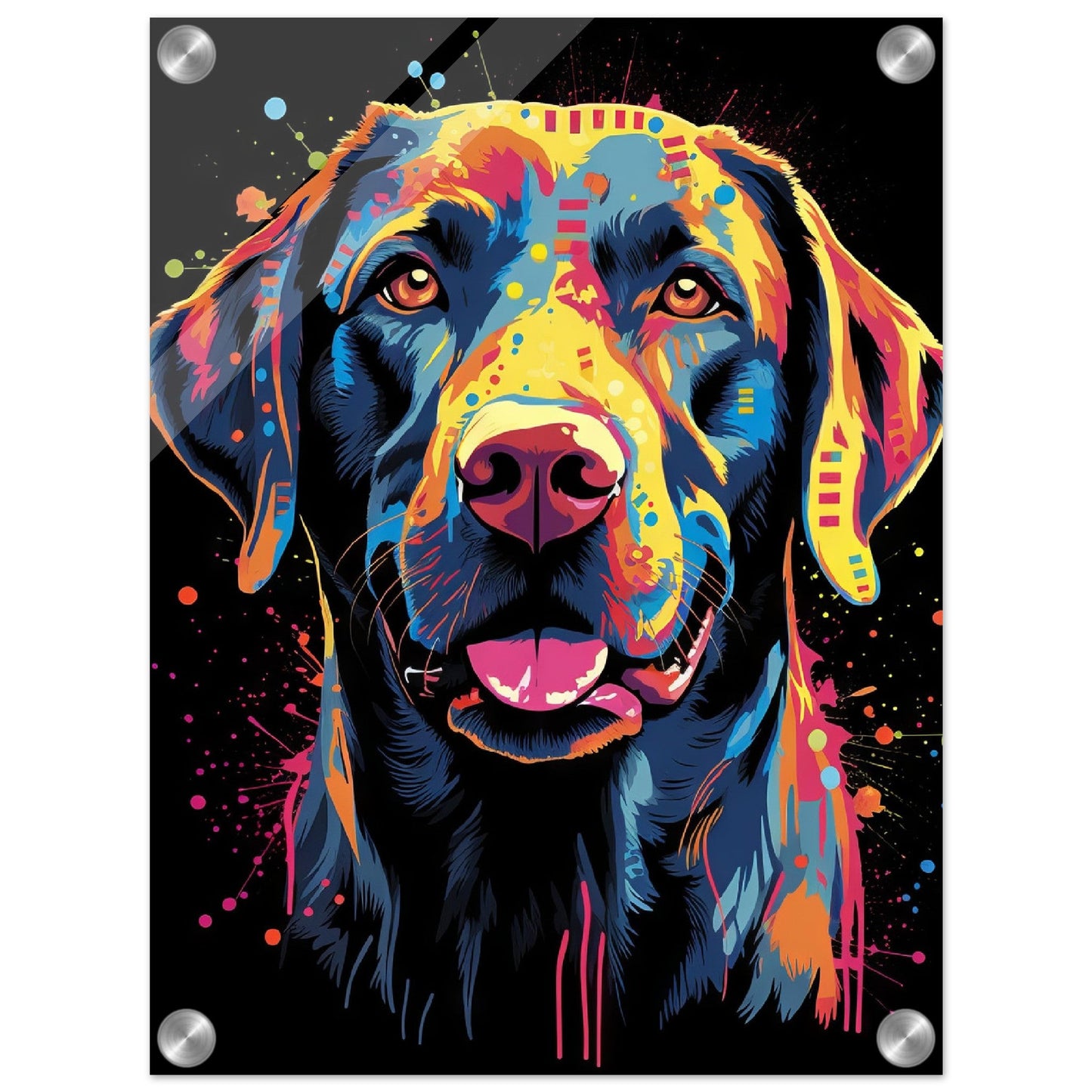 Labrador Hund Pop-Art (DOG02)