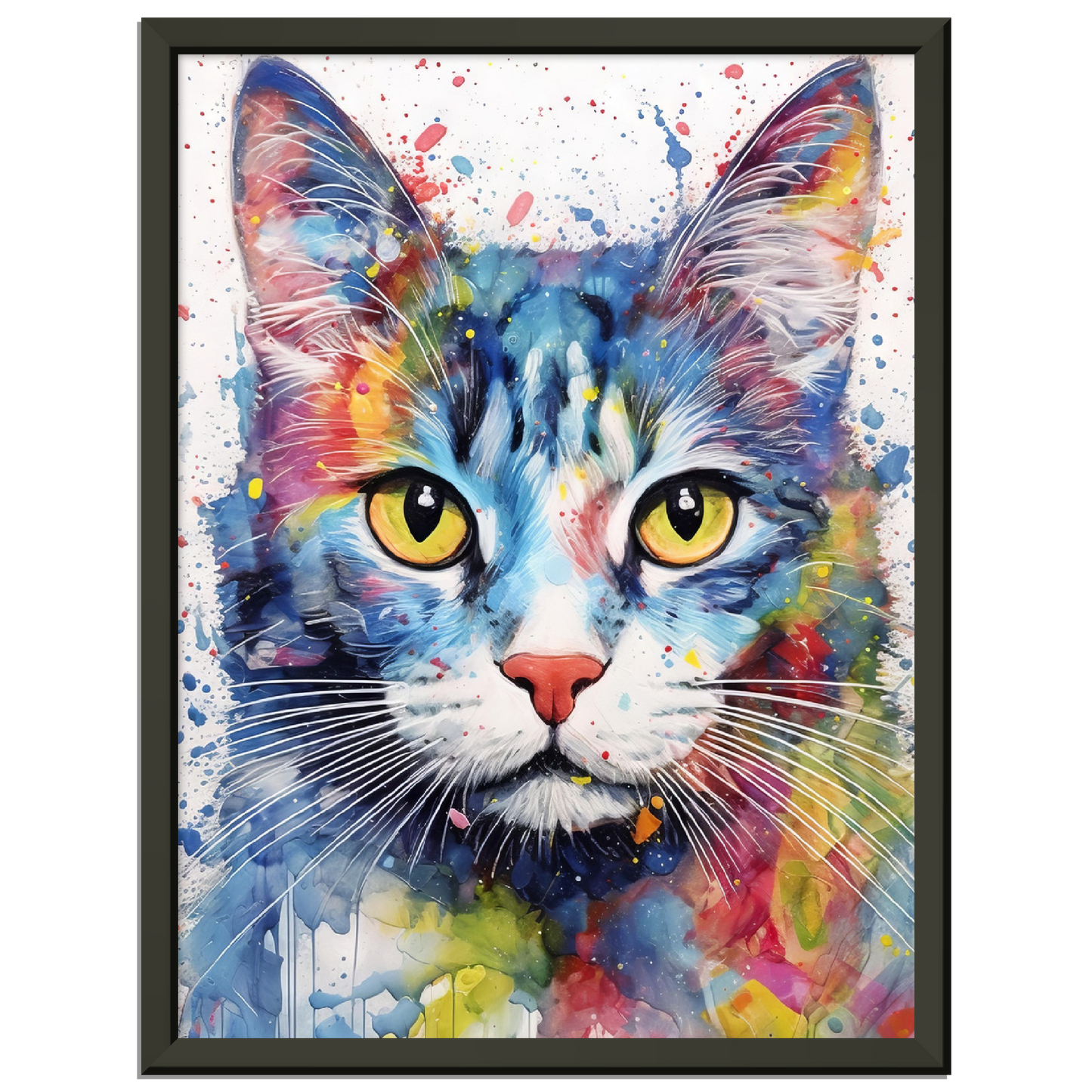 Domestic cat pop art (CAT05)