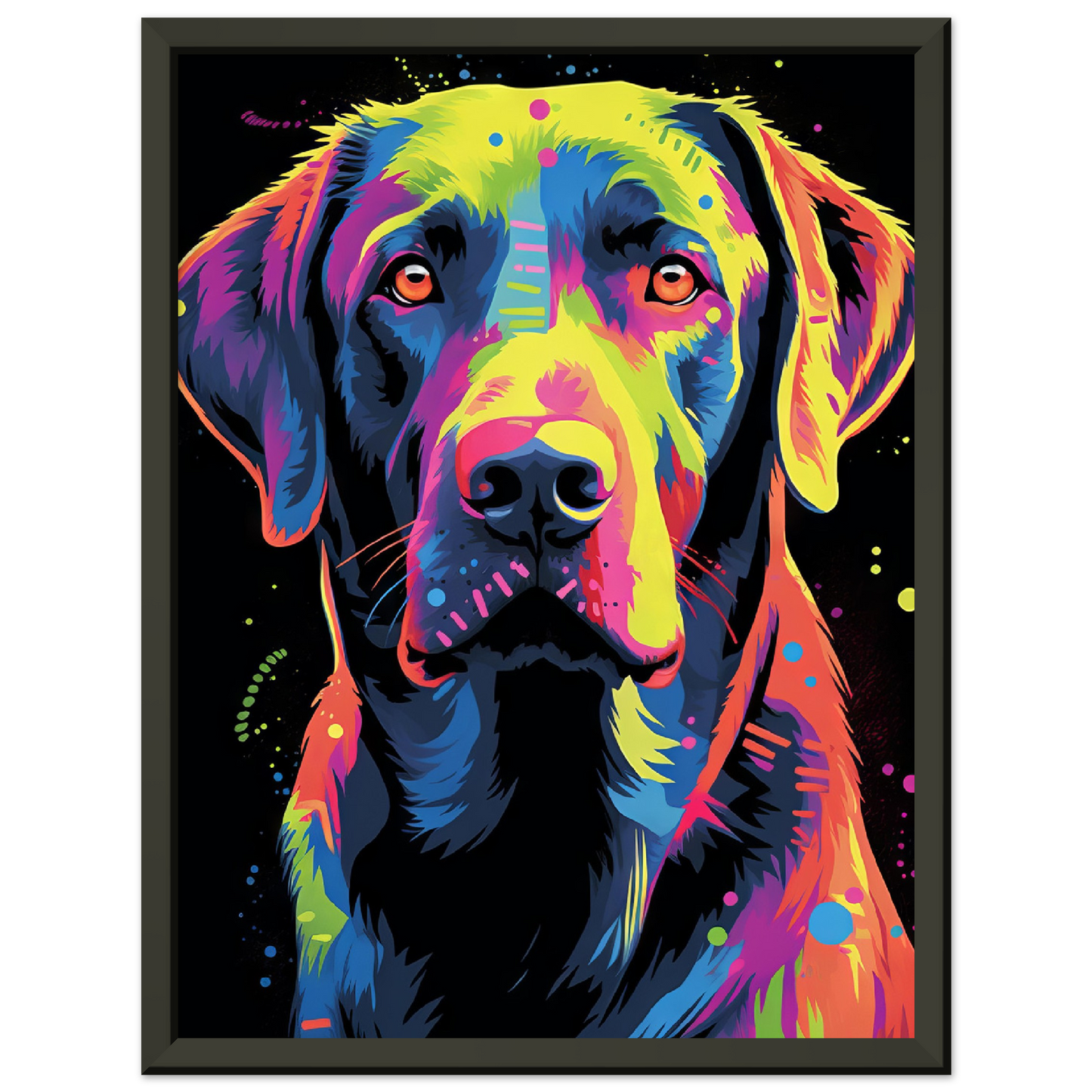 Labrador Hund Pop-Art (DOG03)