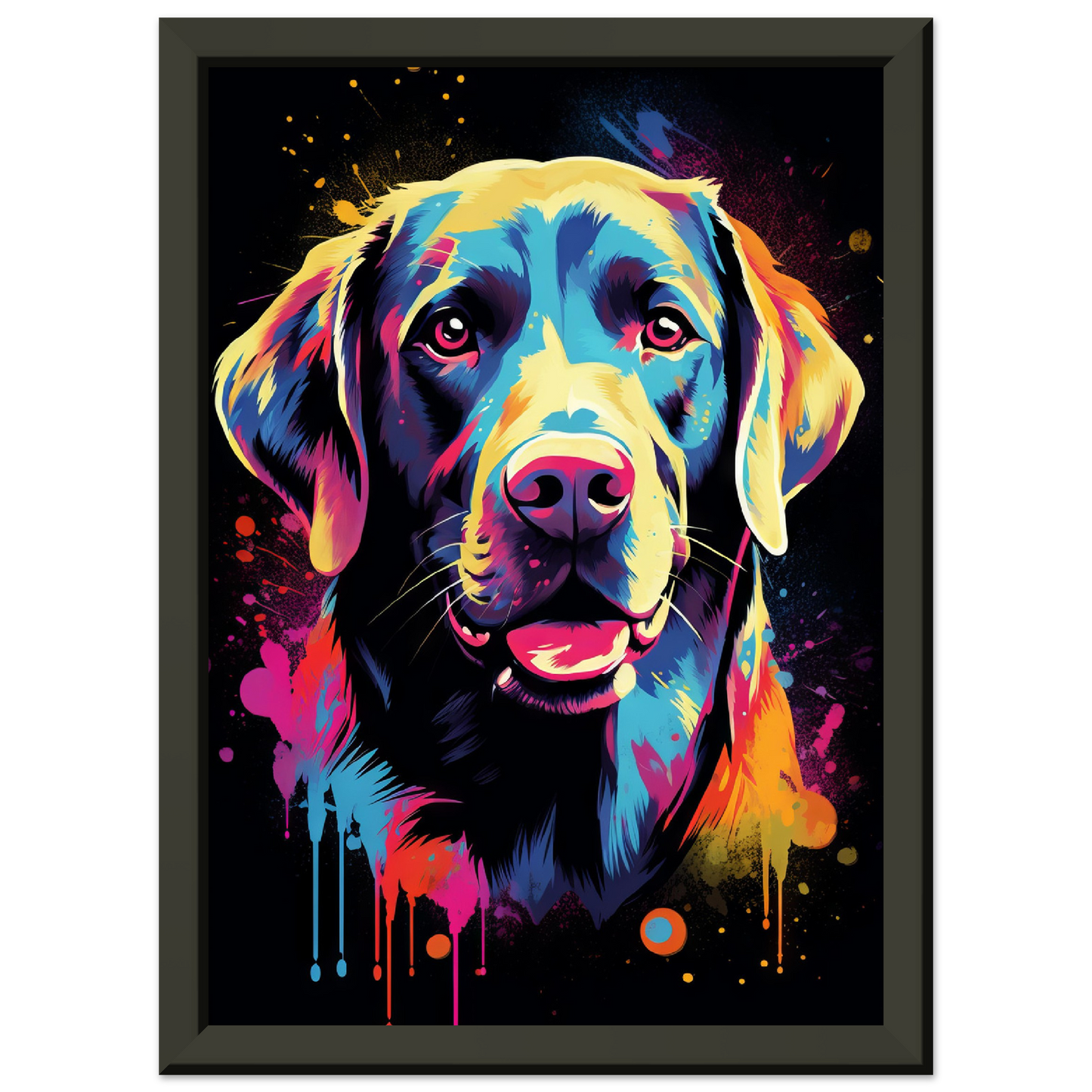 Labrador Hund Pop-Art (DOG01)