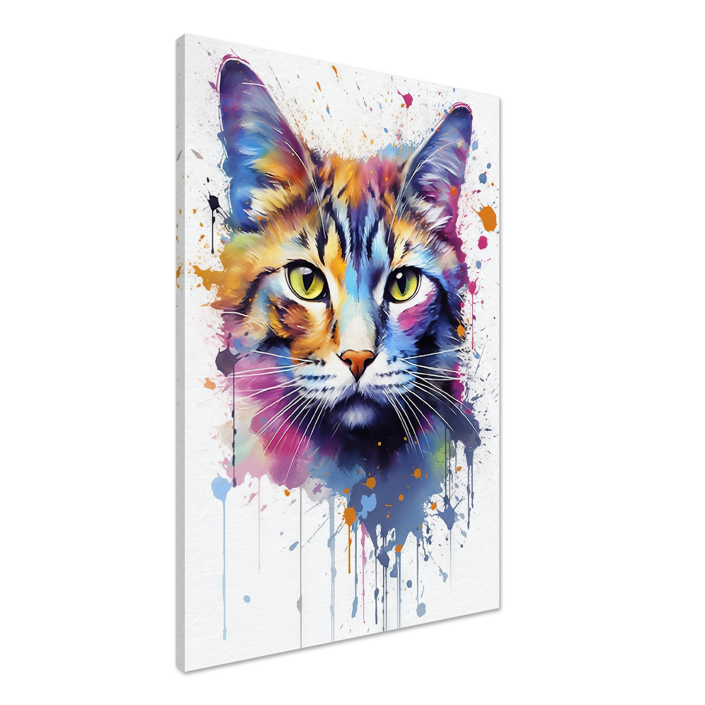 Domestic cat pop art (CAT07)