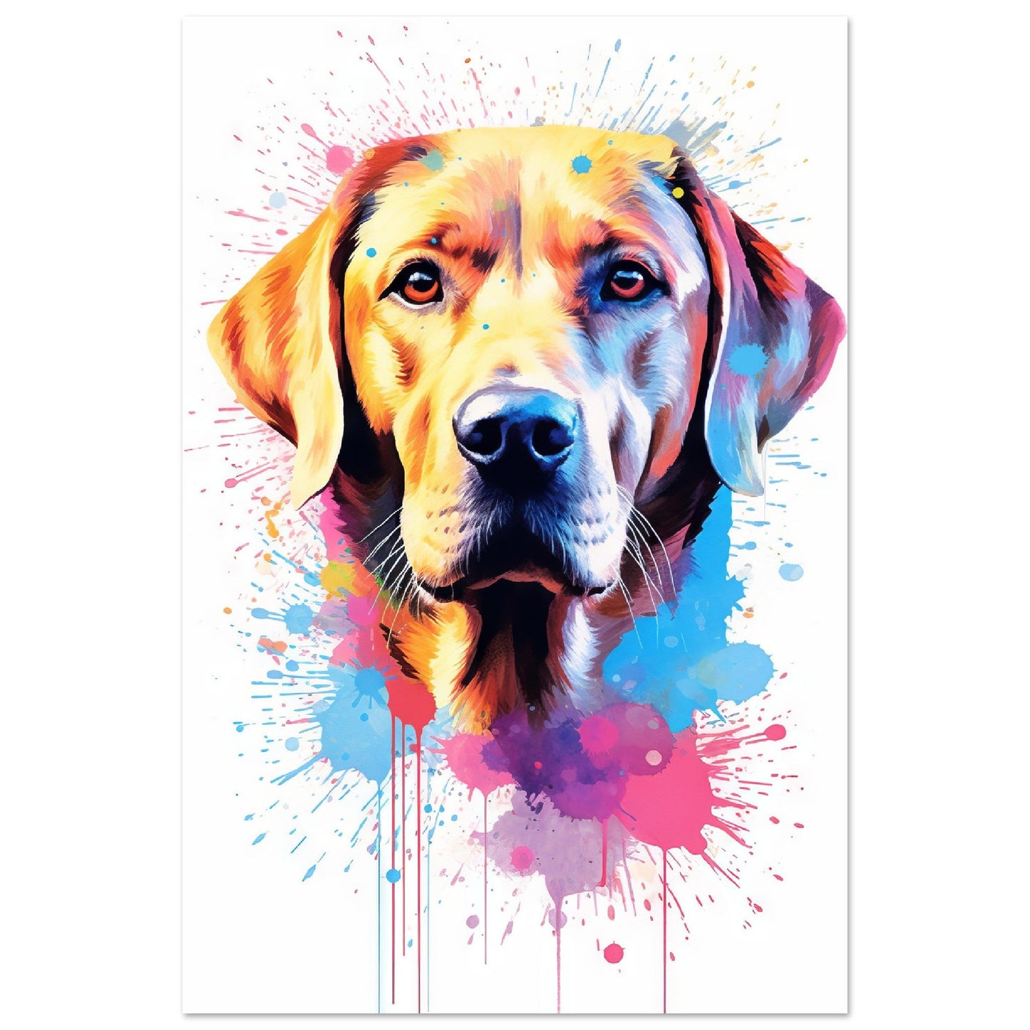 Labrador Hund Pop-Art (DOG05)
