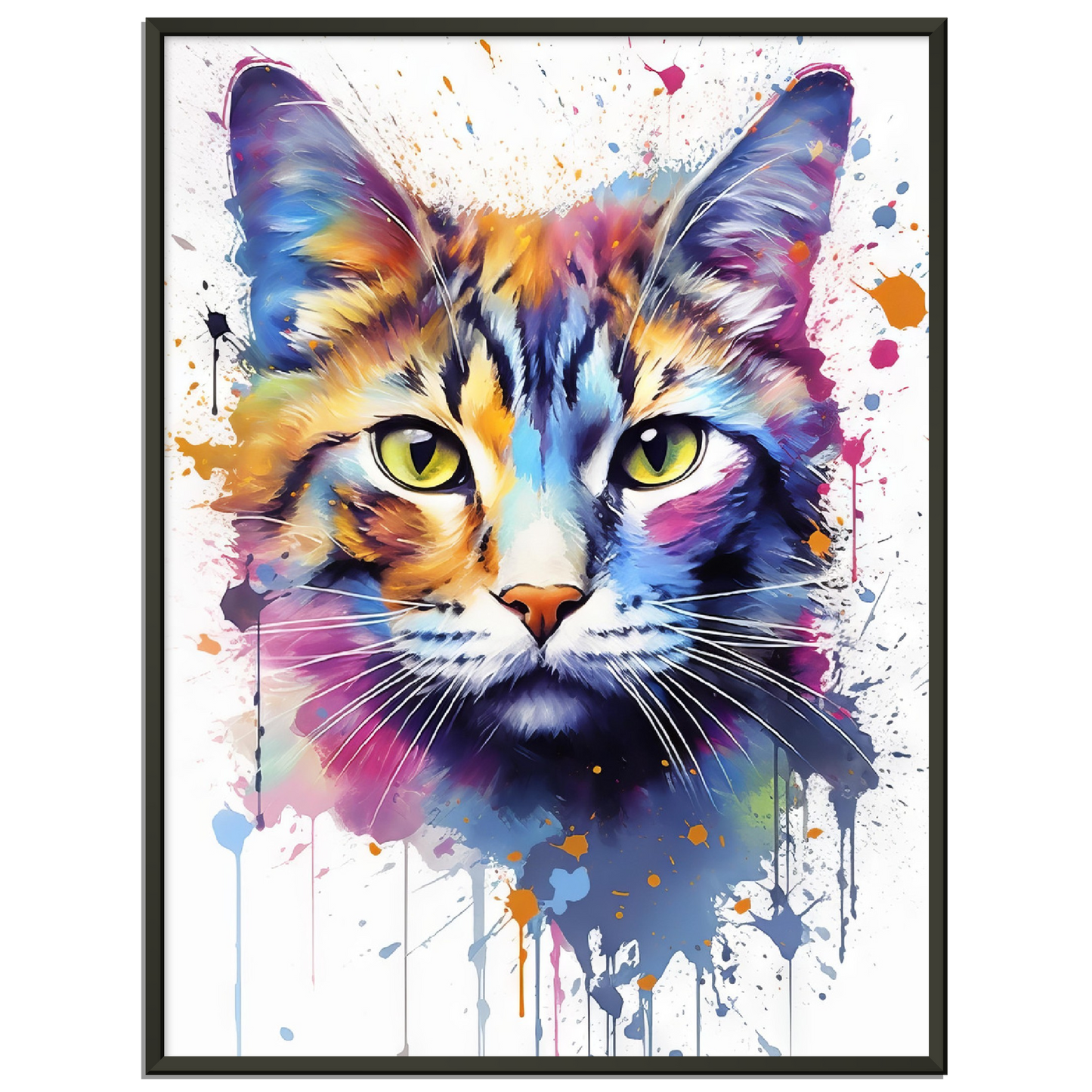 Domestic cat pop art (CAT07)