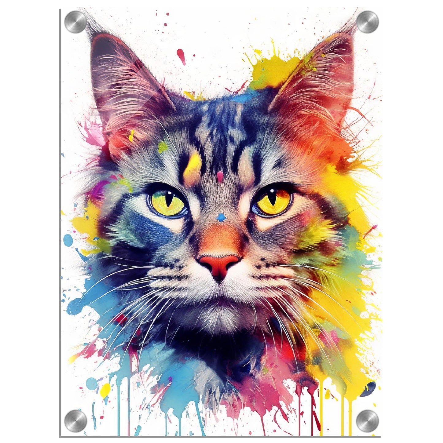 Domestic cat pop art (CAT06)