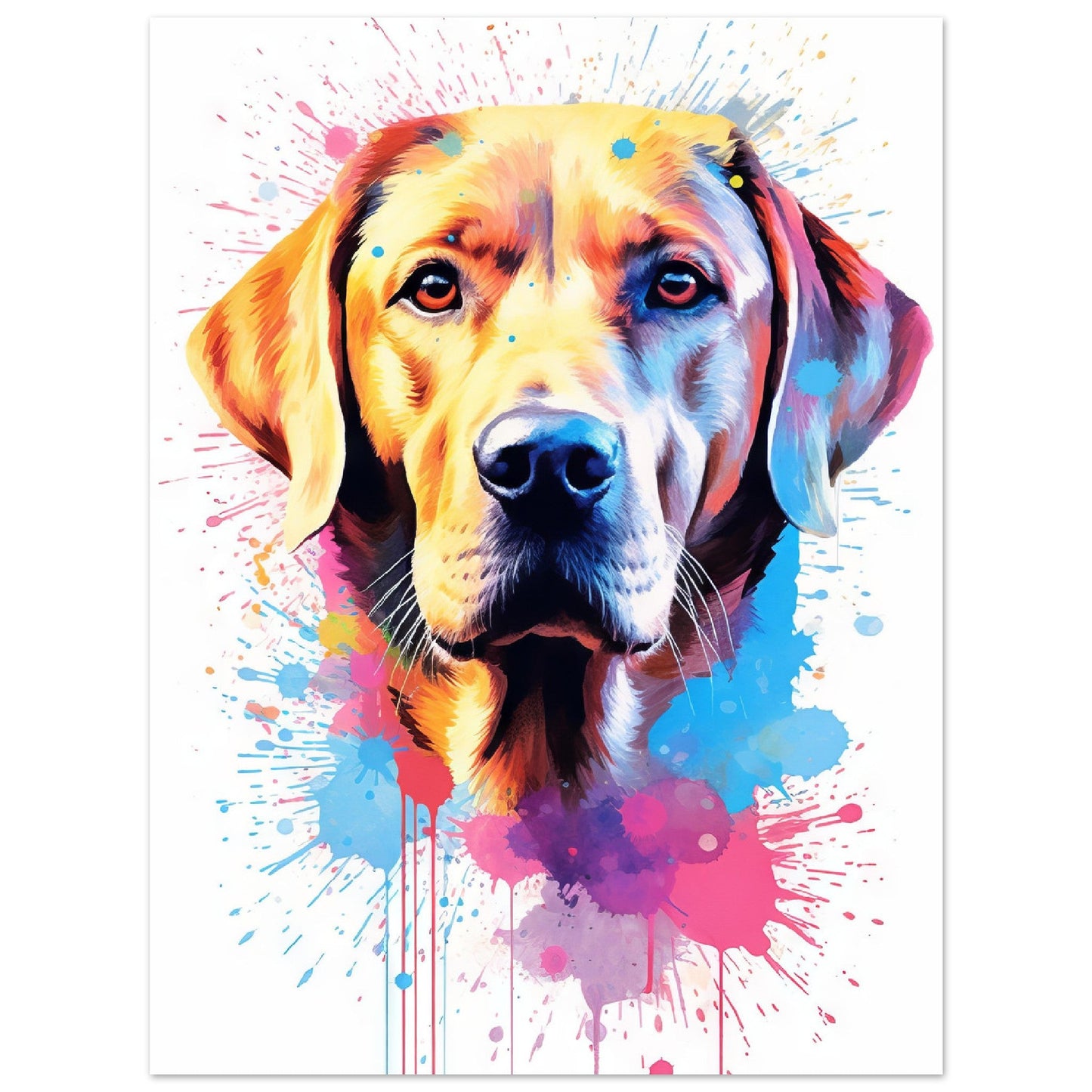 Labrador Hund Pop-Art (DOG05)