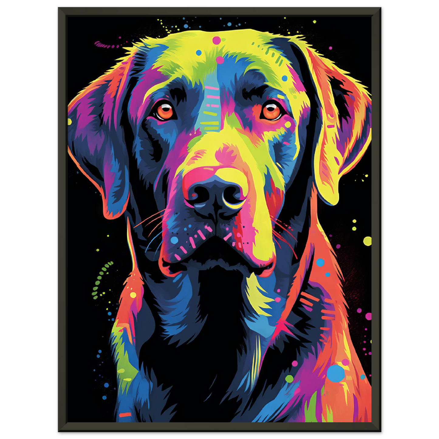 Labrador Hund Pop-Art (DOG03)