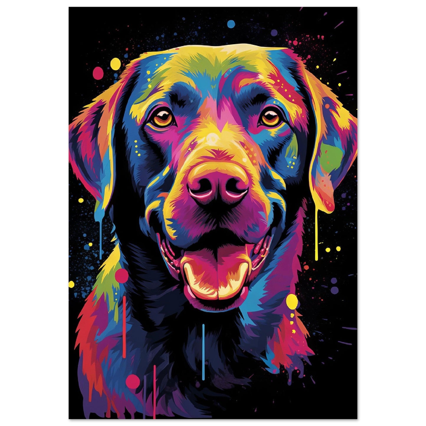 Labrador Hund Pop-Art (DOG04)