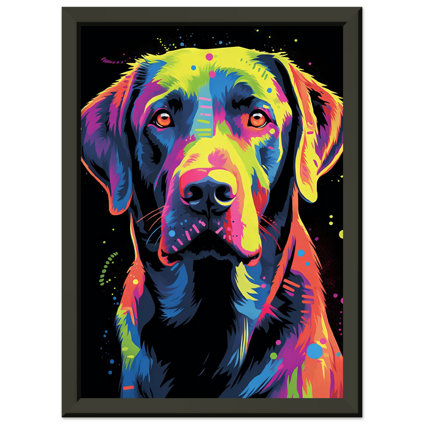 Labrador Hund Pop-Art (DOG03)