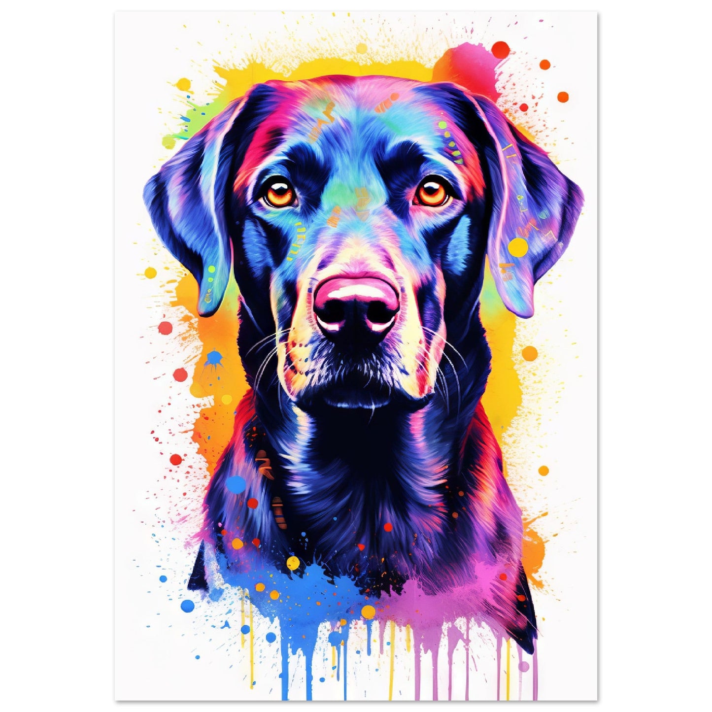 Labrador Hund Pop-Art (DOG06)