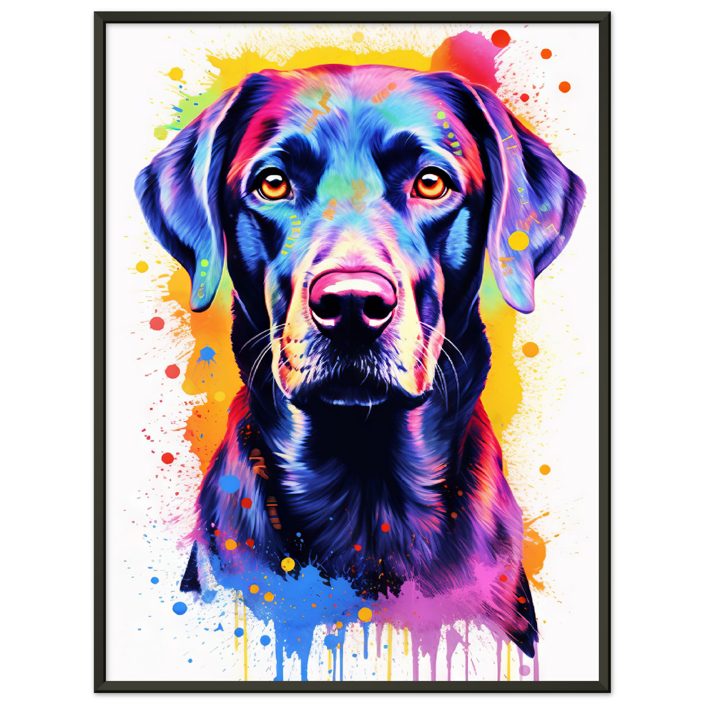 Labrador Hund Pop-Art (DOG06)