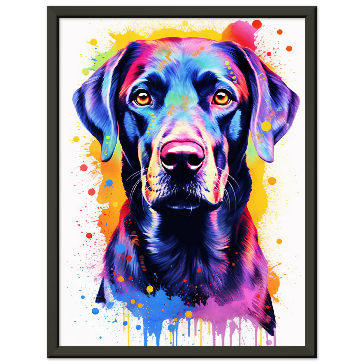 Labrador Hund Pop-Art (DOG06)
