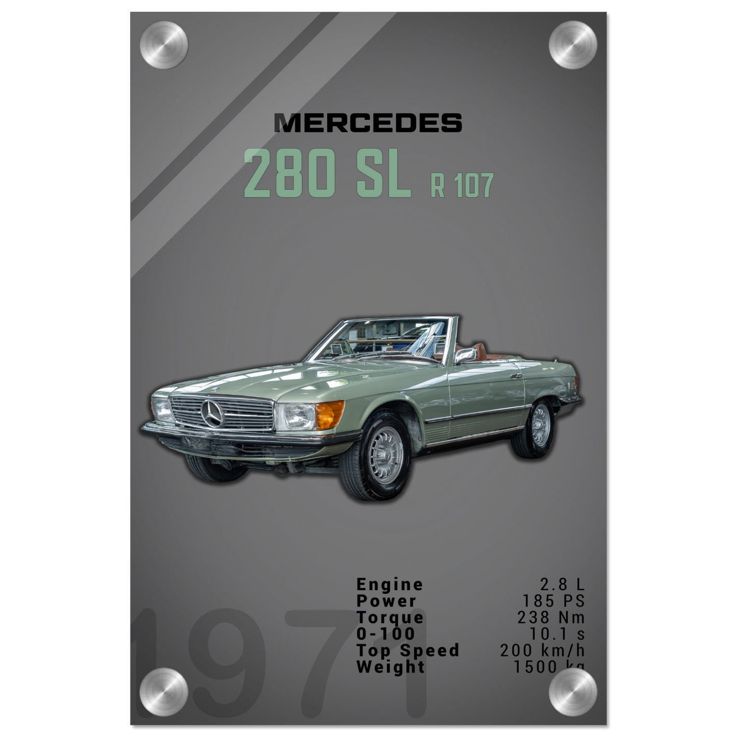 Mercedes 1971 280 SL R107 (BENZ03D)