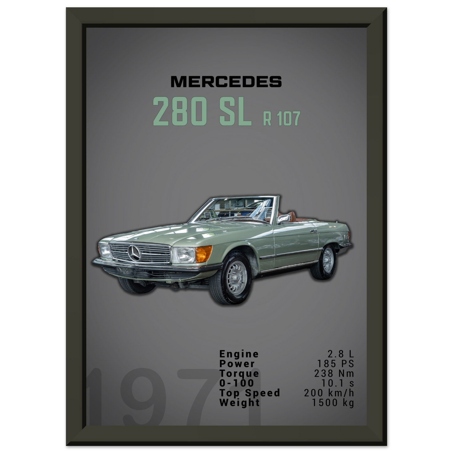 Mercedes 1971 280 SL R107 (BENZ03D)