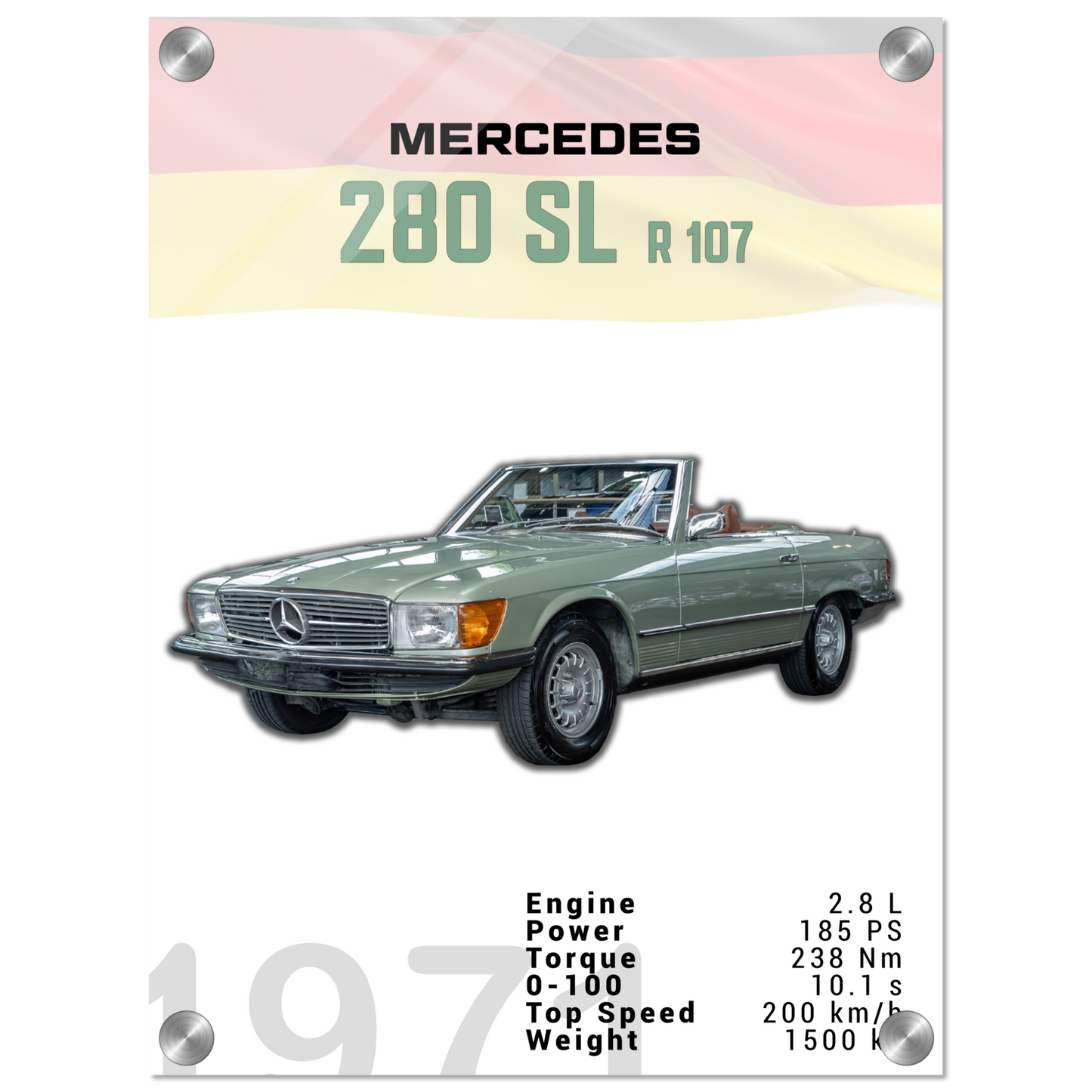 Mercedes 1971 280 SL R107 (BENZ03)