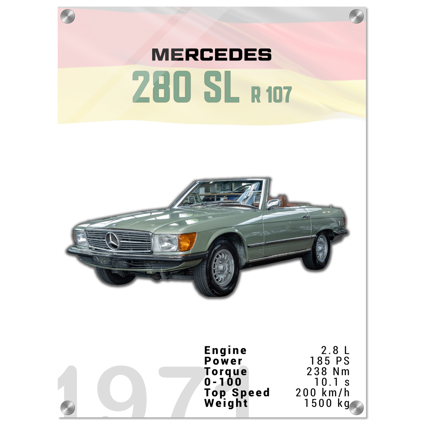Mercedes 1971 280 SL R107 (BENZ03)