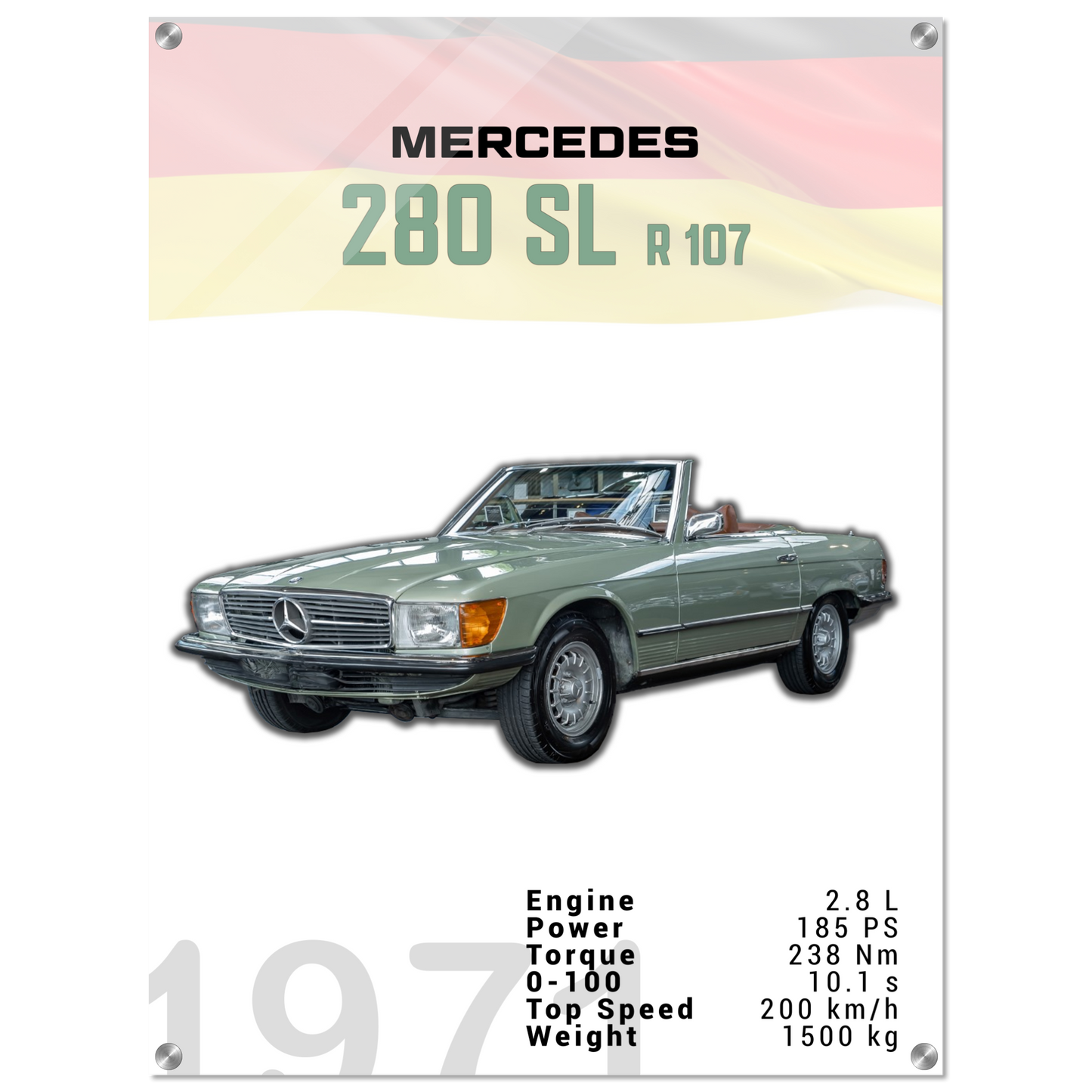 Mercedes 1971 280 SL R107 (BENZ03)
