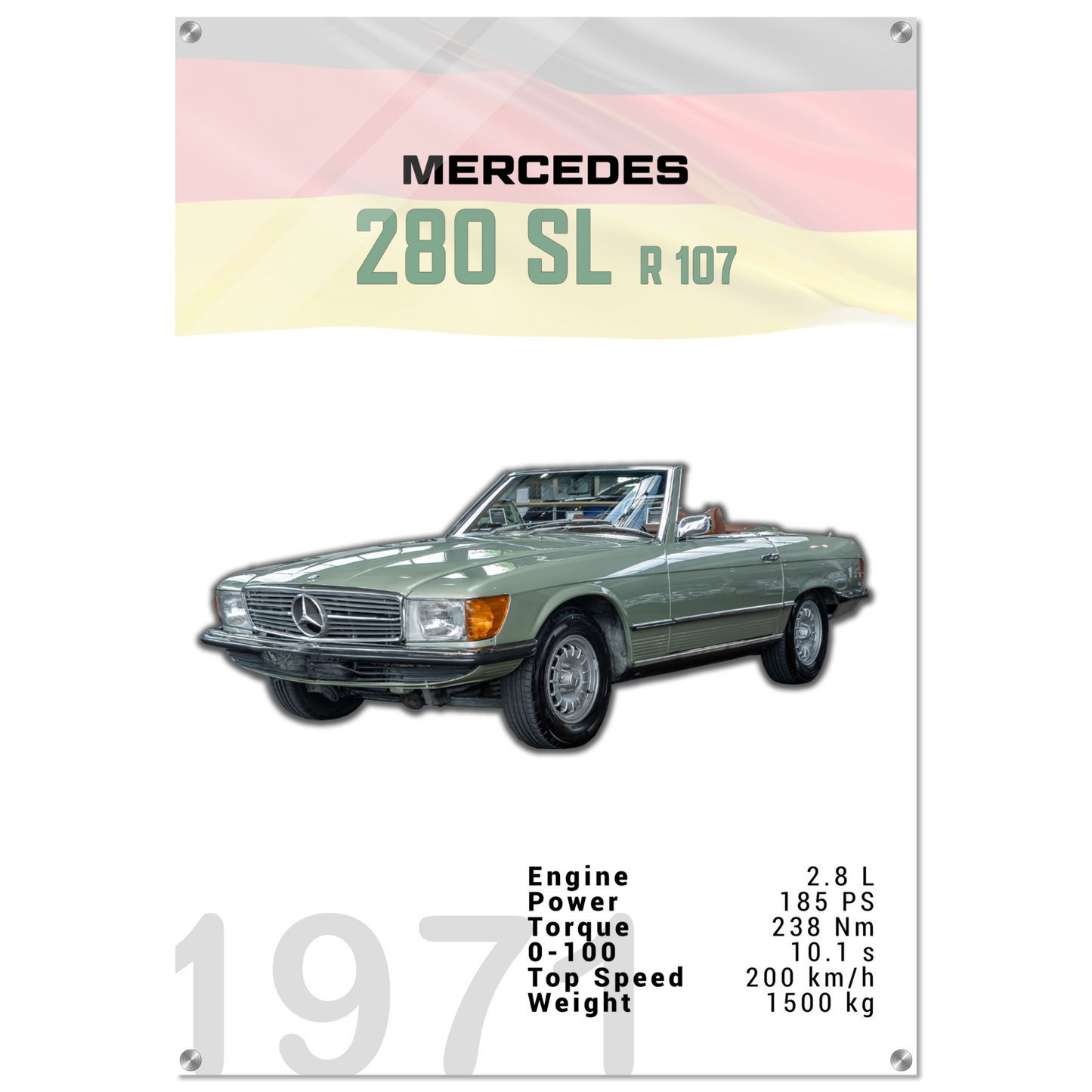 Mercedes 1971 280 SL R107 (BENZ03)