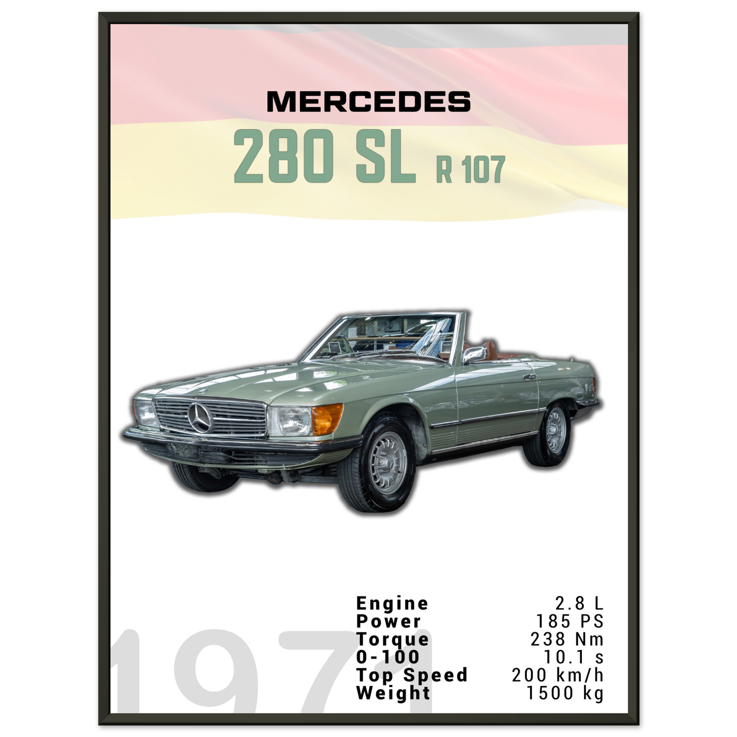 Mercedes 1971 280 SL R107 (BENZ03)