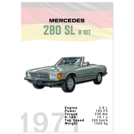 Mercedes 1971 280 SL R107 (BENZ03)