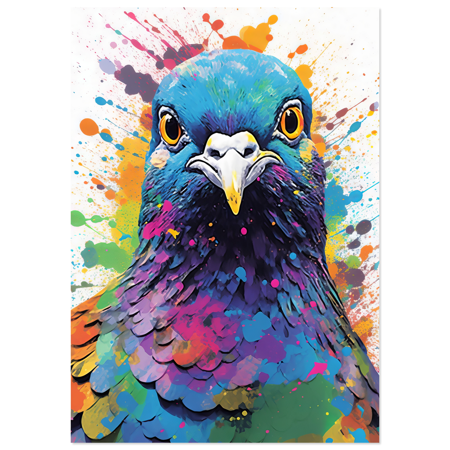 Vogel Taube Pop-Art (BIRD07)