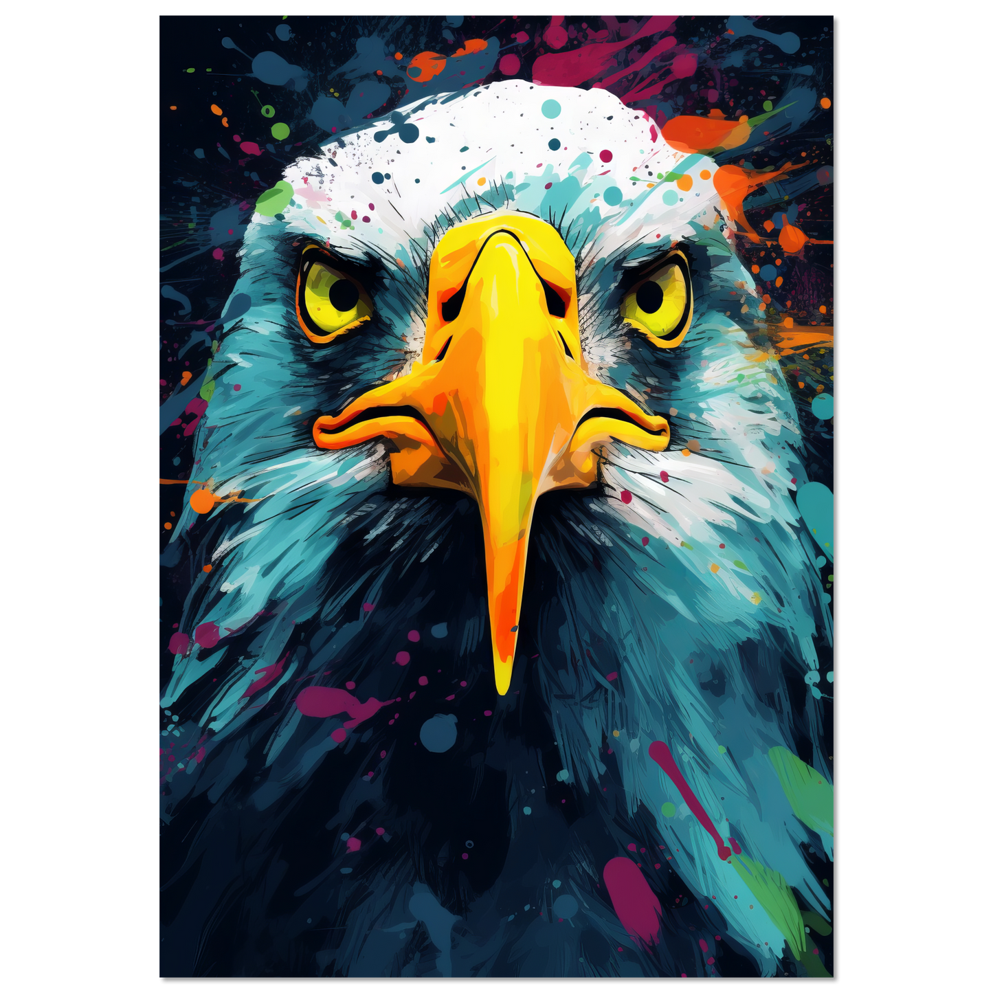 Vogel Möwe Pop-Art (BIRD12)